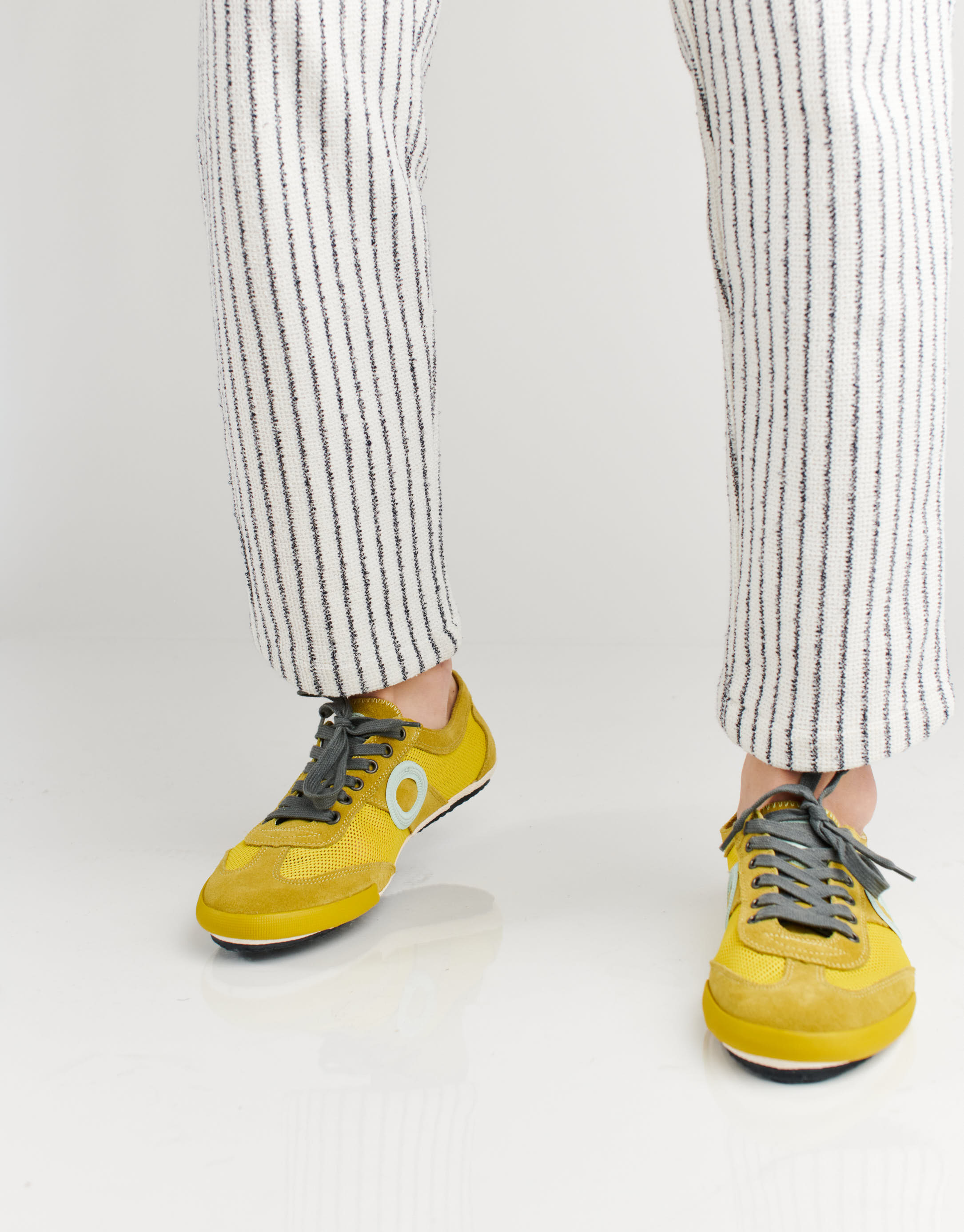 נעלי גברים - Aro - סניקרס JOANETA - צהוב   אפור3