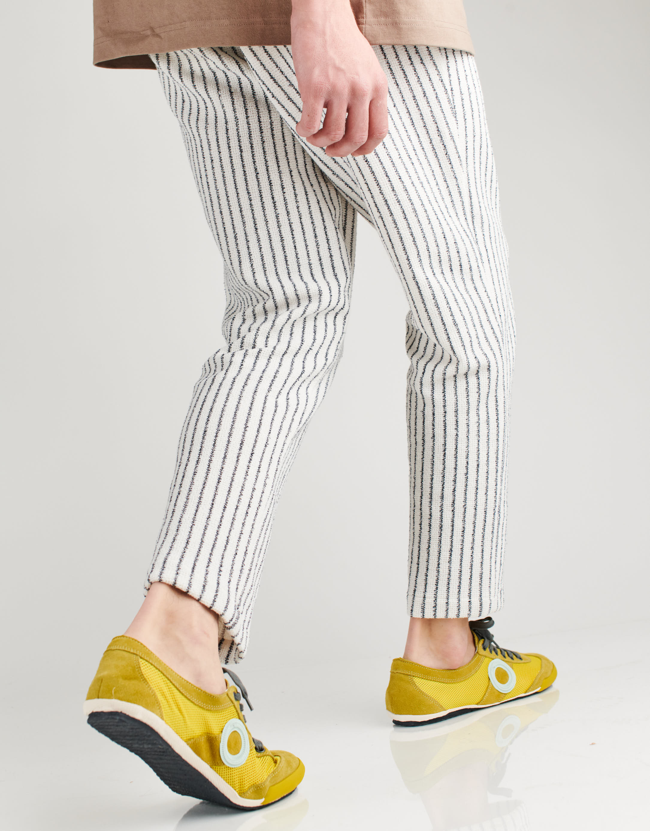 נעלי גברים - Aro - סניקרס JOANETA - צהוב   אפור4