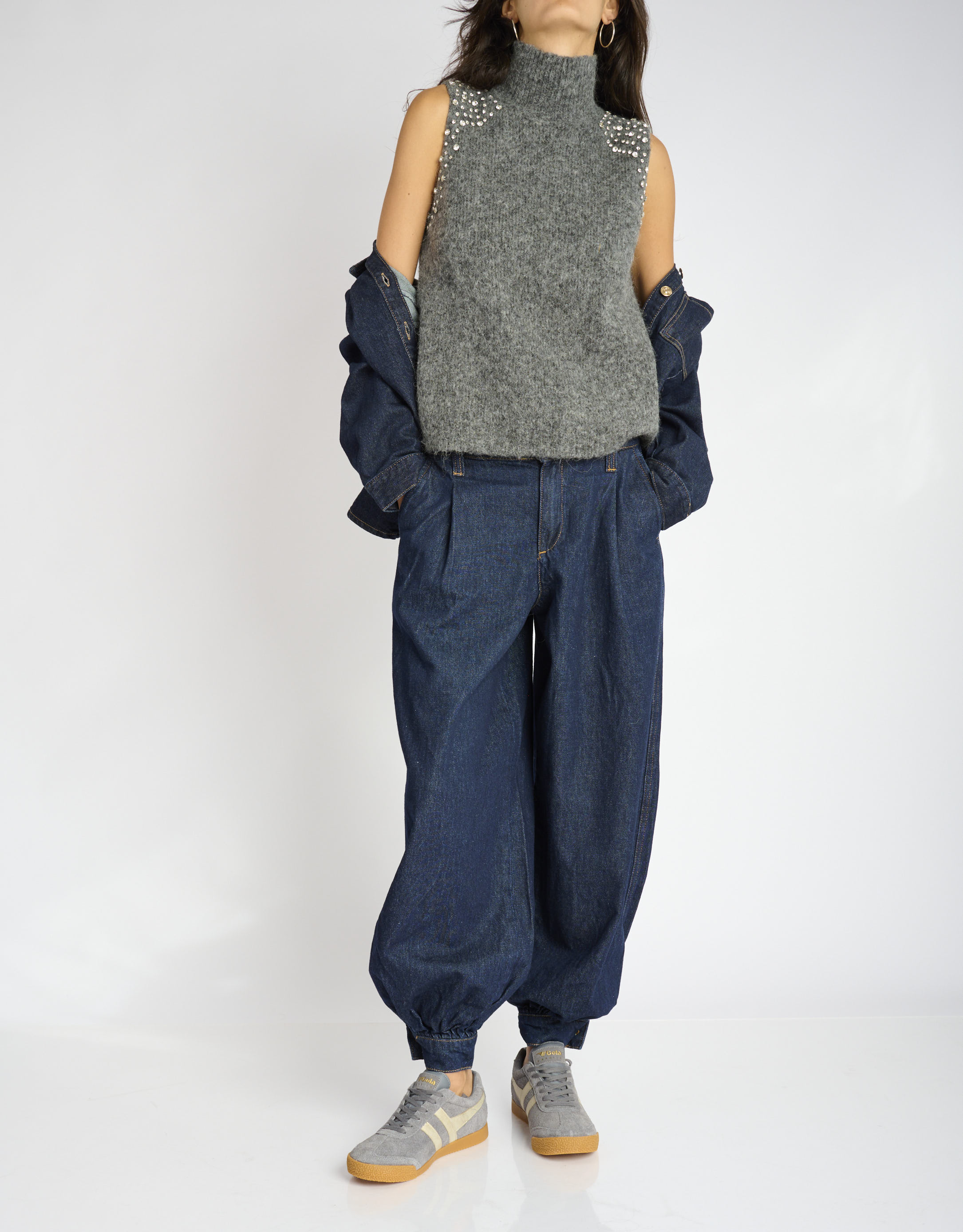 נעלי נשים - Gola - סניקרס HARRIER MIRROR - אפור2