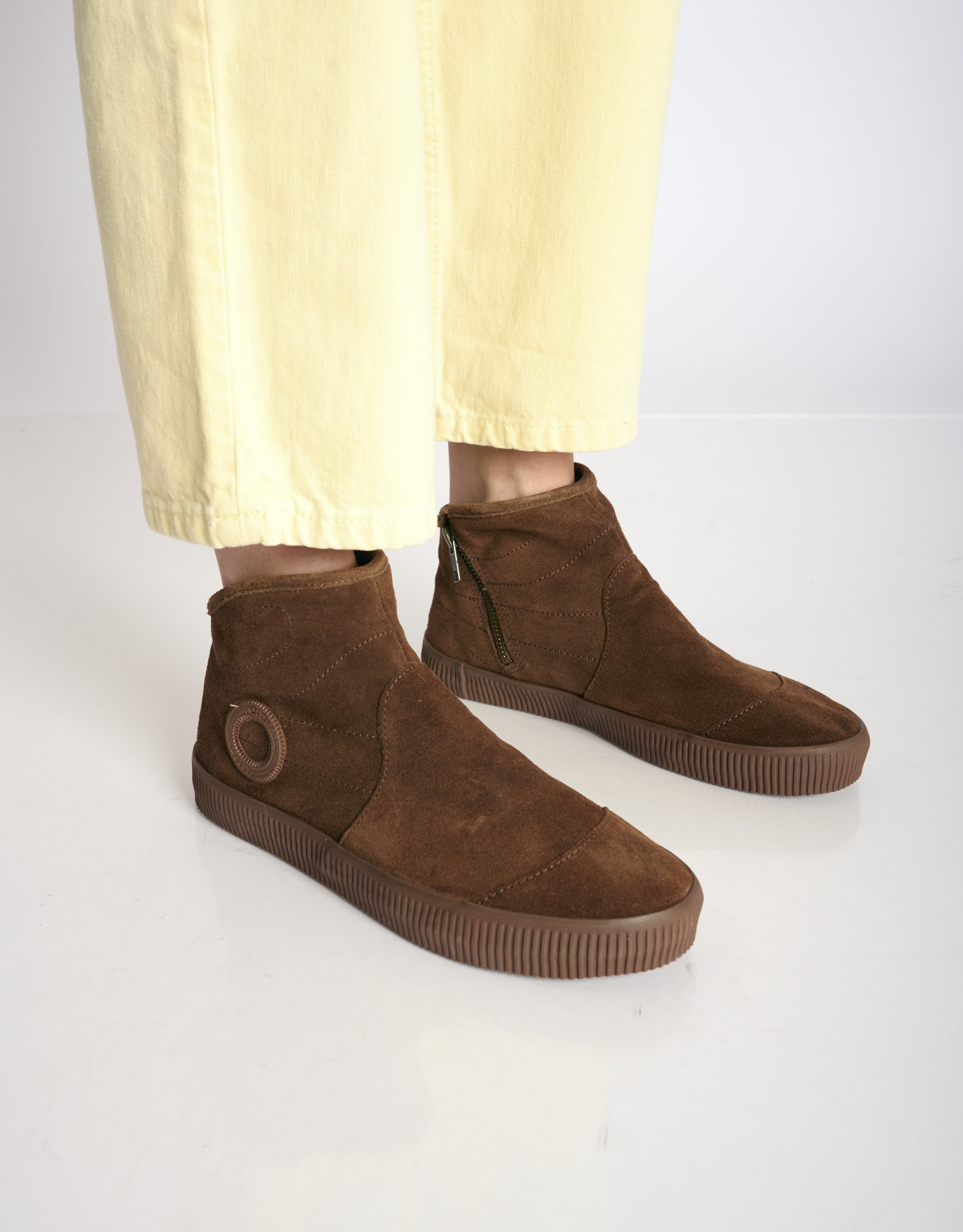 נעלי נשים - Aro - מגפוני זמש  NOELLE - קוניאק2