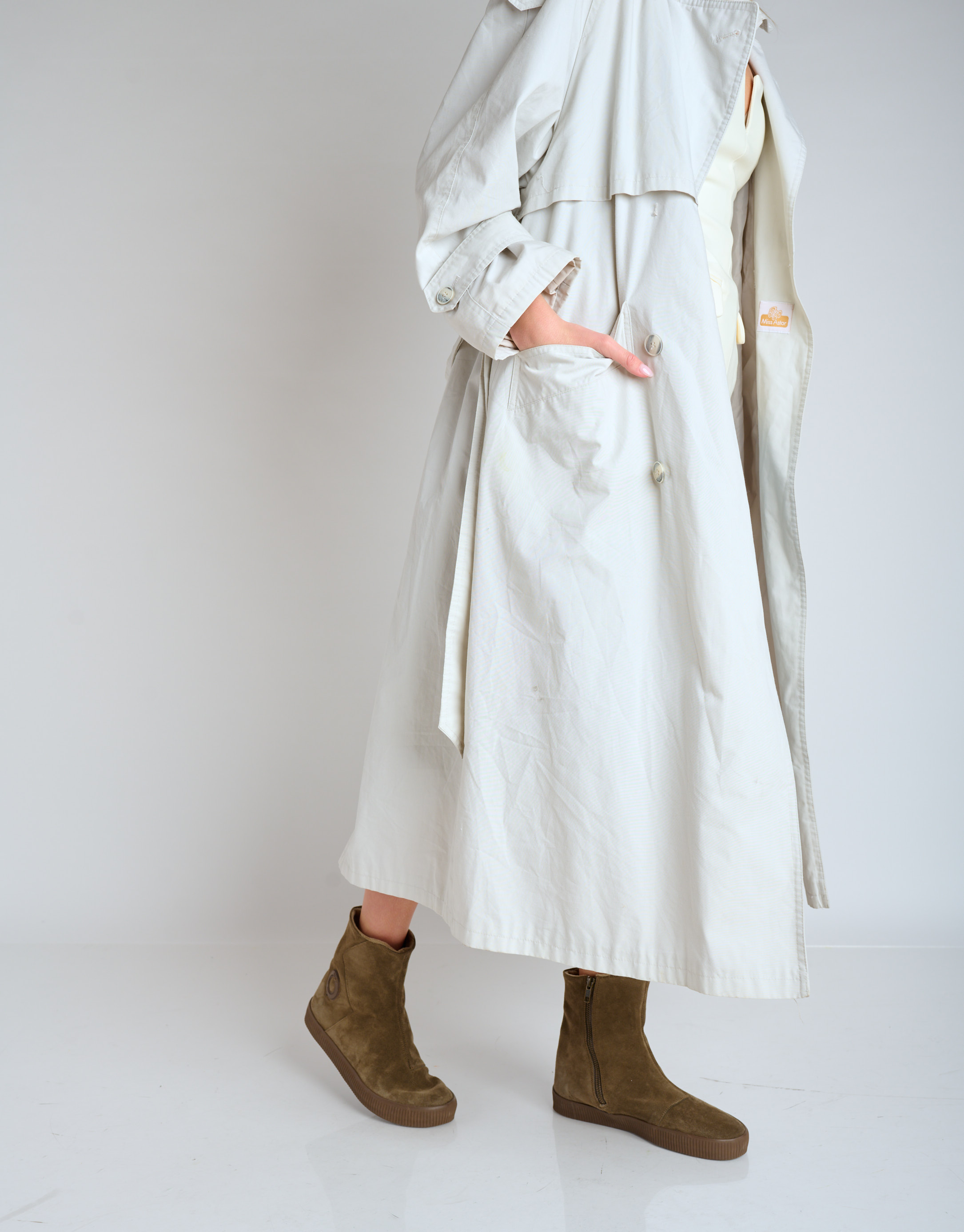 נעלי נשים - Aro - מגפני מעטפה מזמש NOELLE - חום2