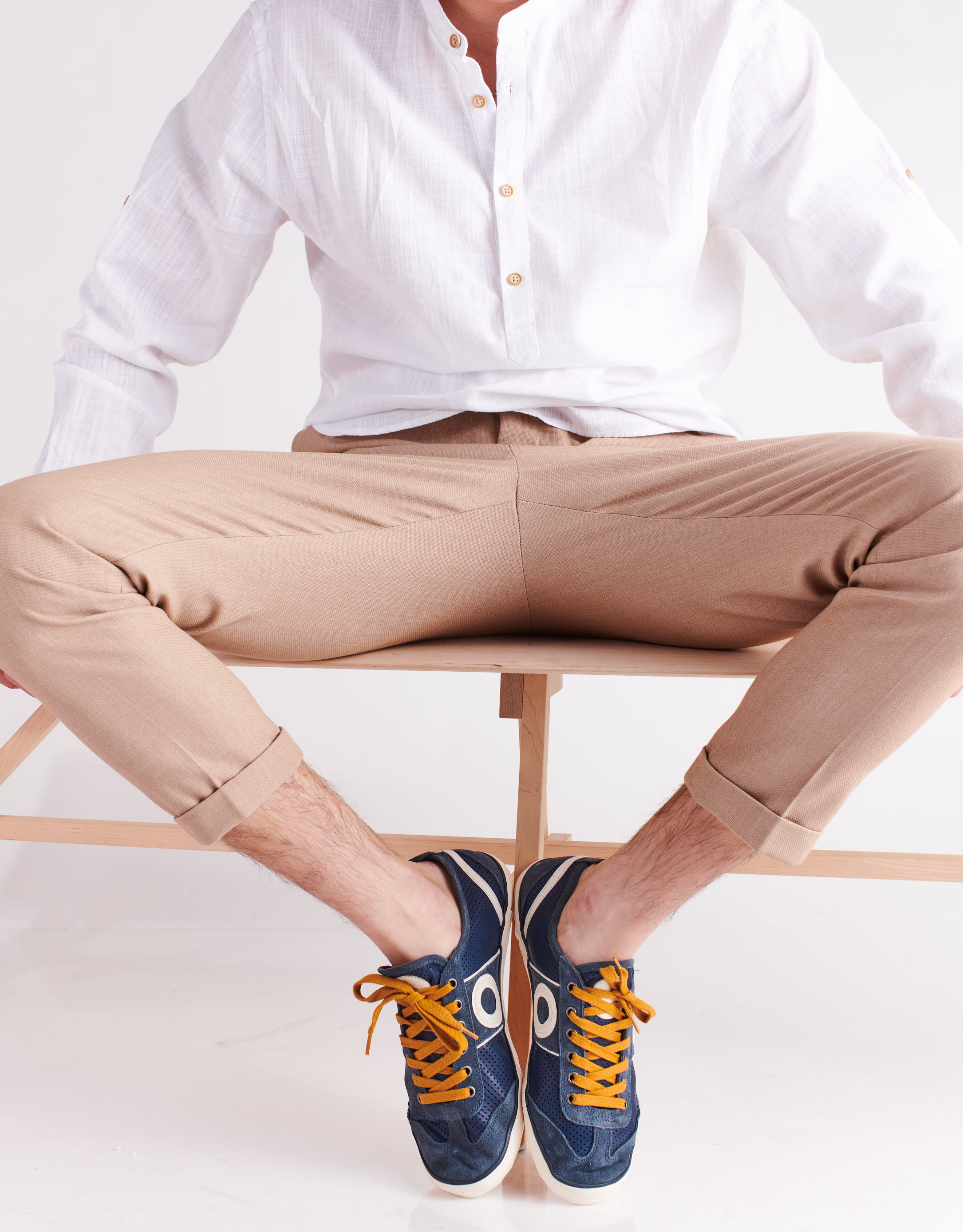 נעלי גברים - Aro - סניקרס PICADA - כחול4