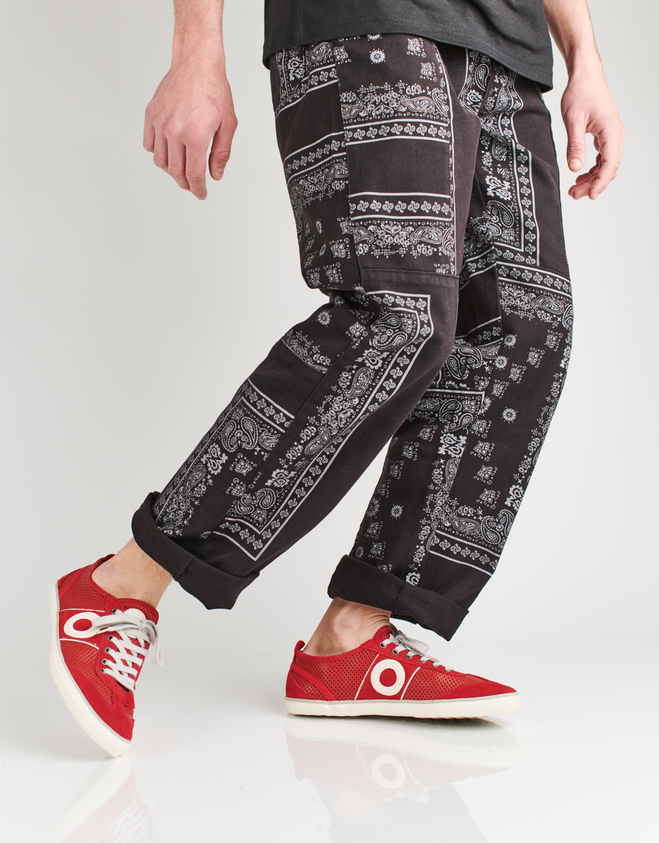 נעלי גברים - Aro - סניקרס PICADA - אדום