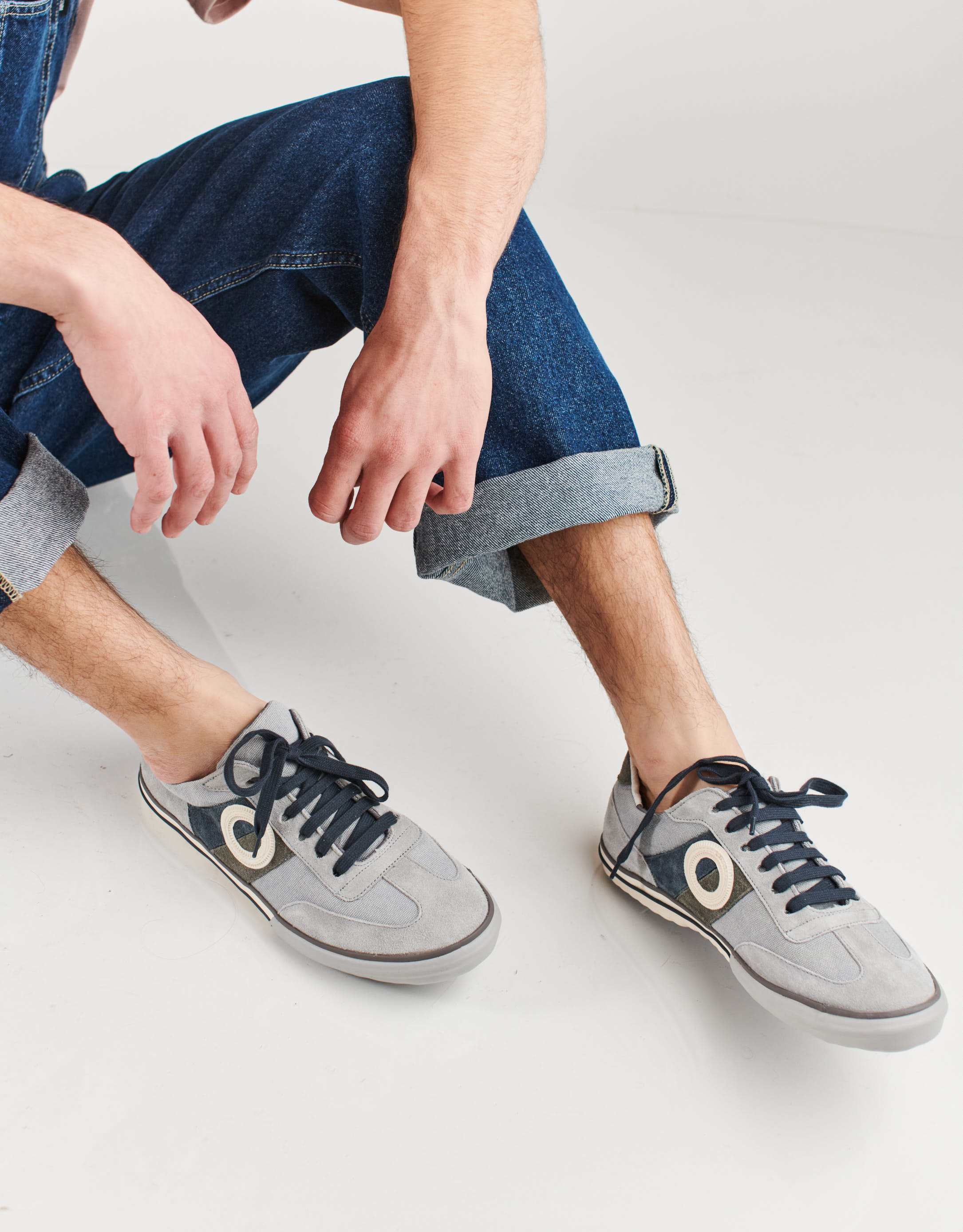 נעלי גברים - Aro - סניקרס POL - אפור בהיר1