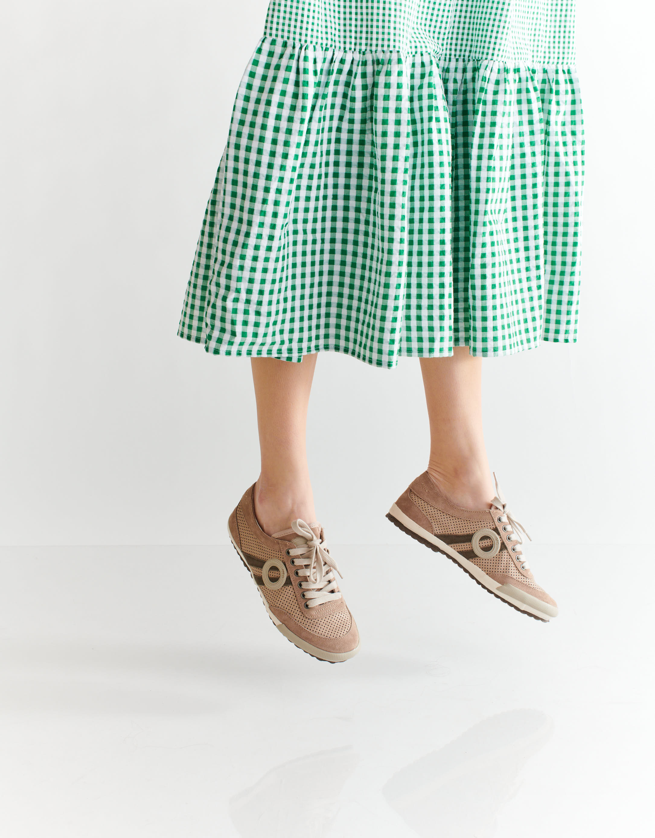 נעלי נשים - Aro - סניקרס IDO - חום בהיר3