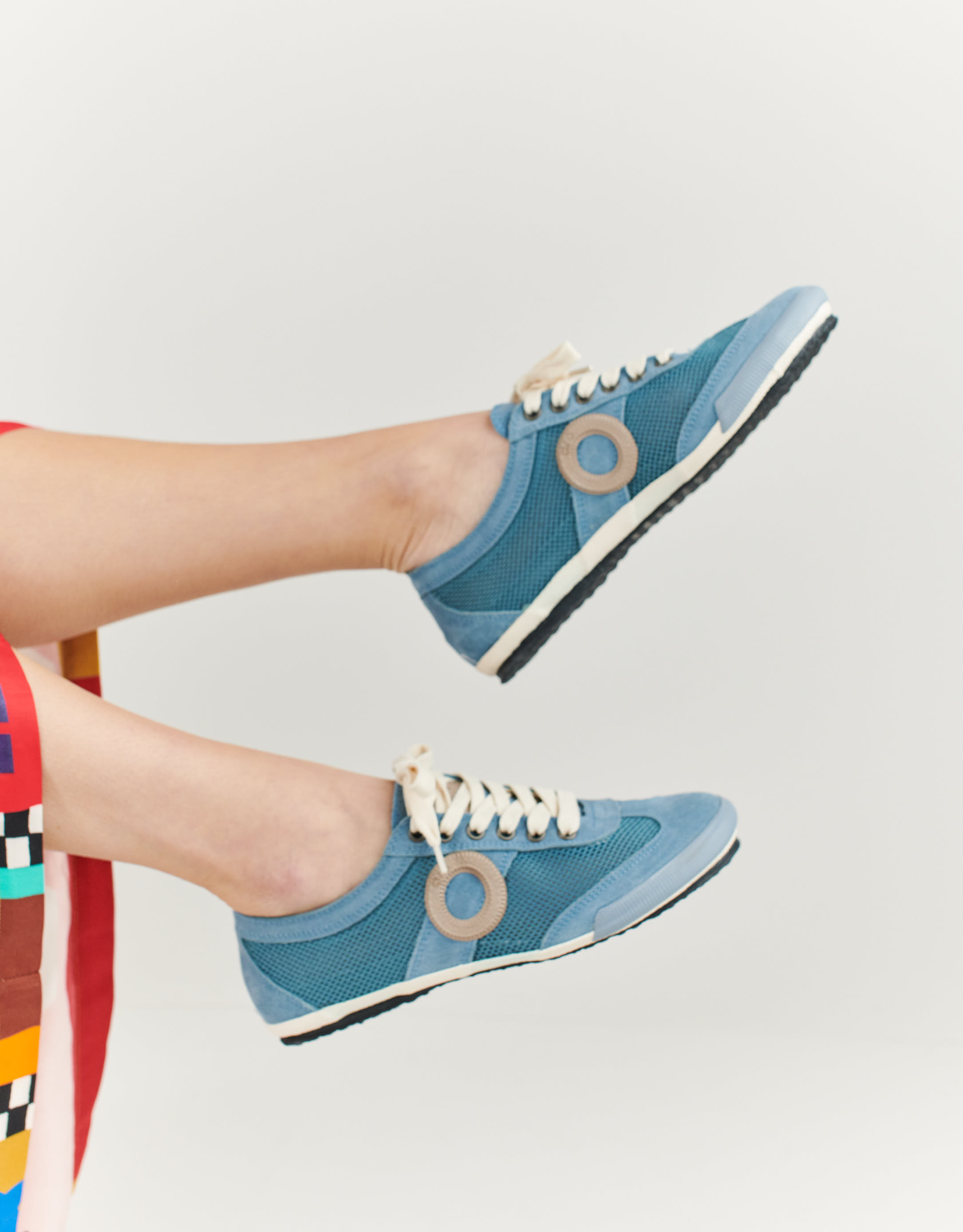 נעלי נשים - Aro - סניקרס JOANETA - כחול   אפור2