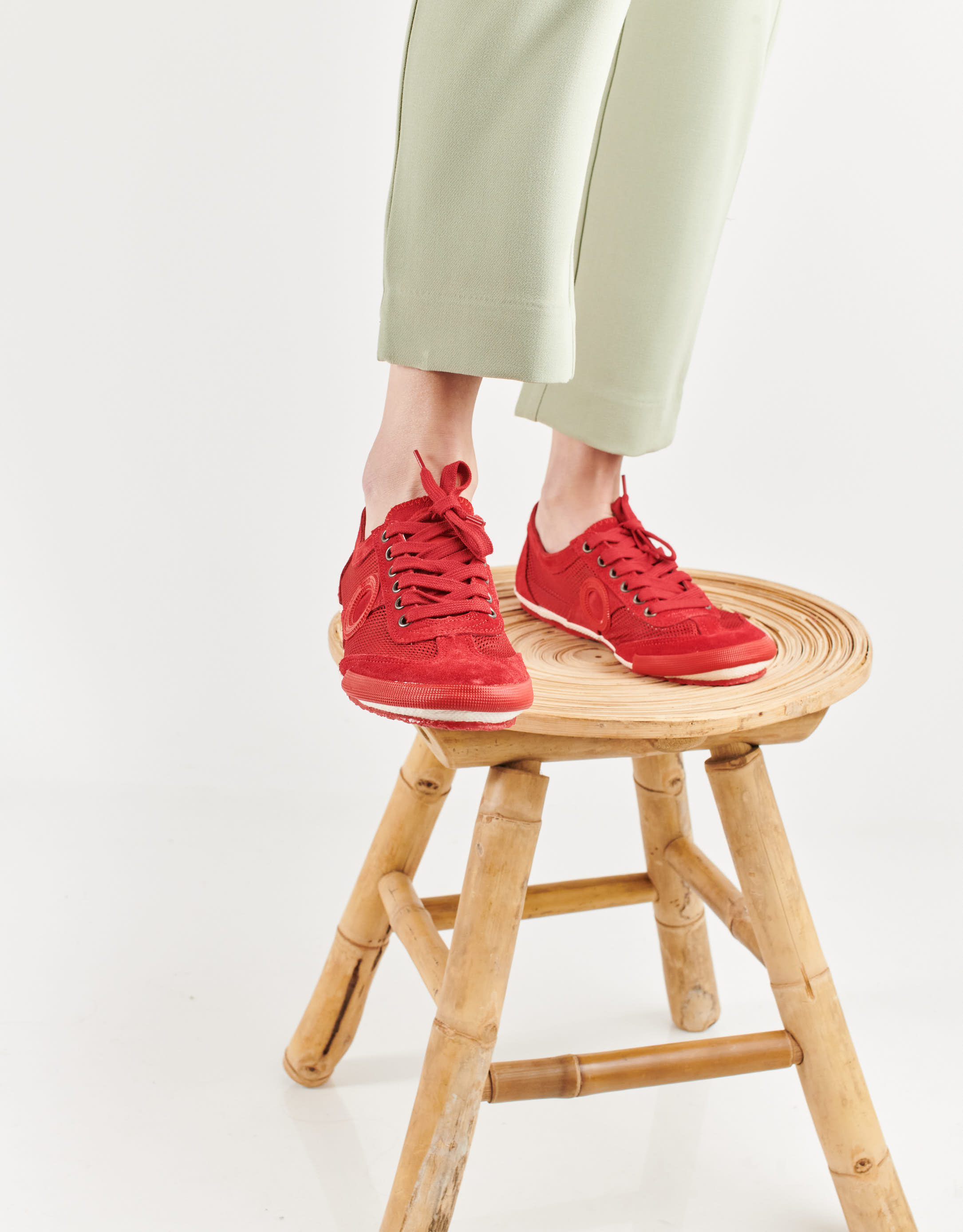 נעלי נשים - Aro - סניקרס JOANETA - אדום3