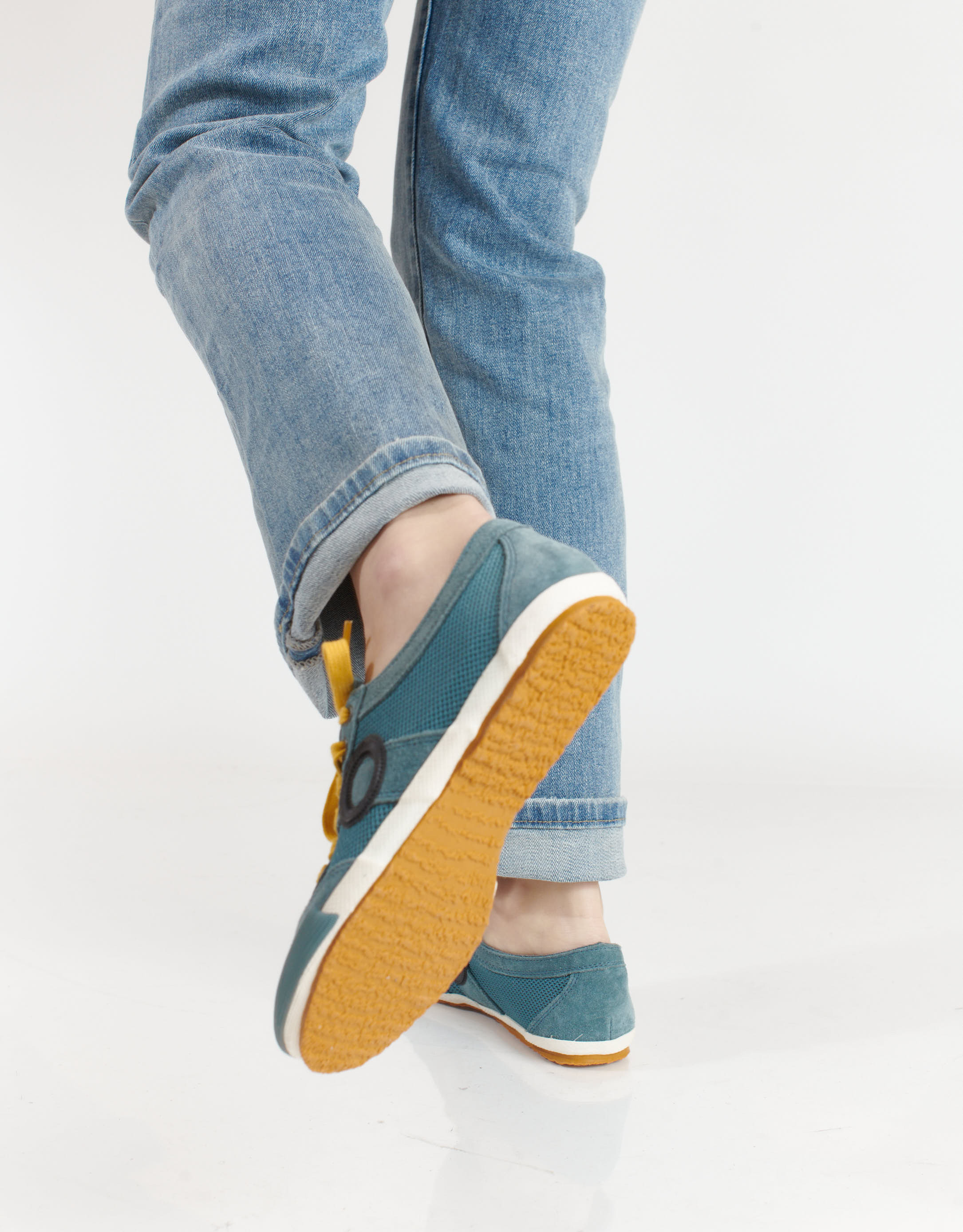 נעלי נשים - Aro - סניקרס JOANETA - כחול   כתום4