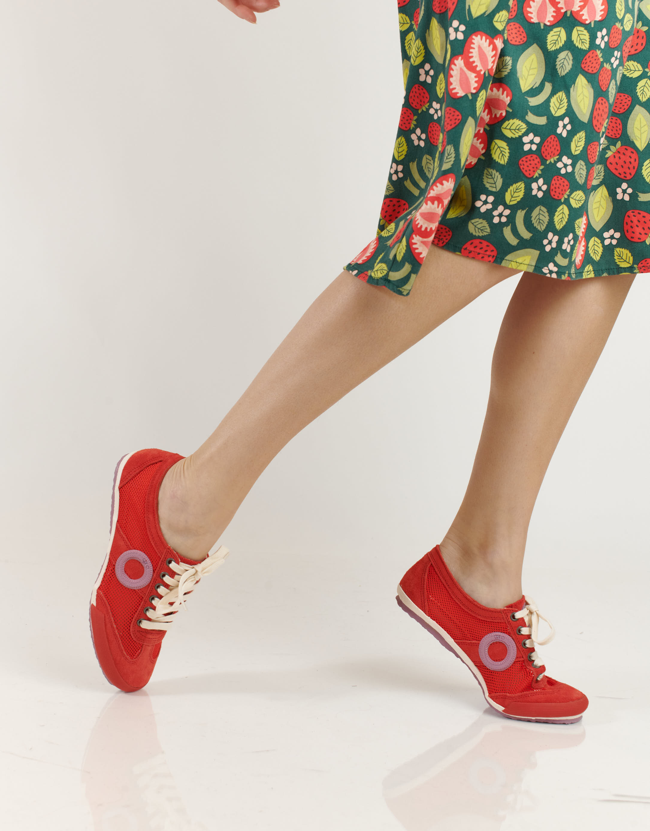 נעלי נשים - Aro - סניקרס JOANETA - אדום   סגול3