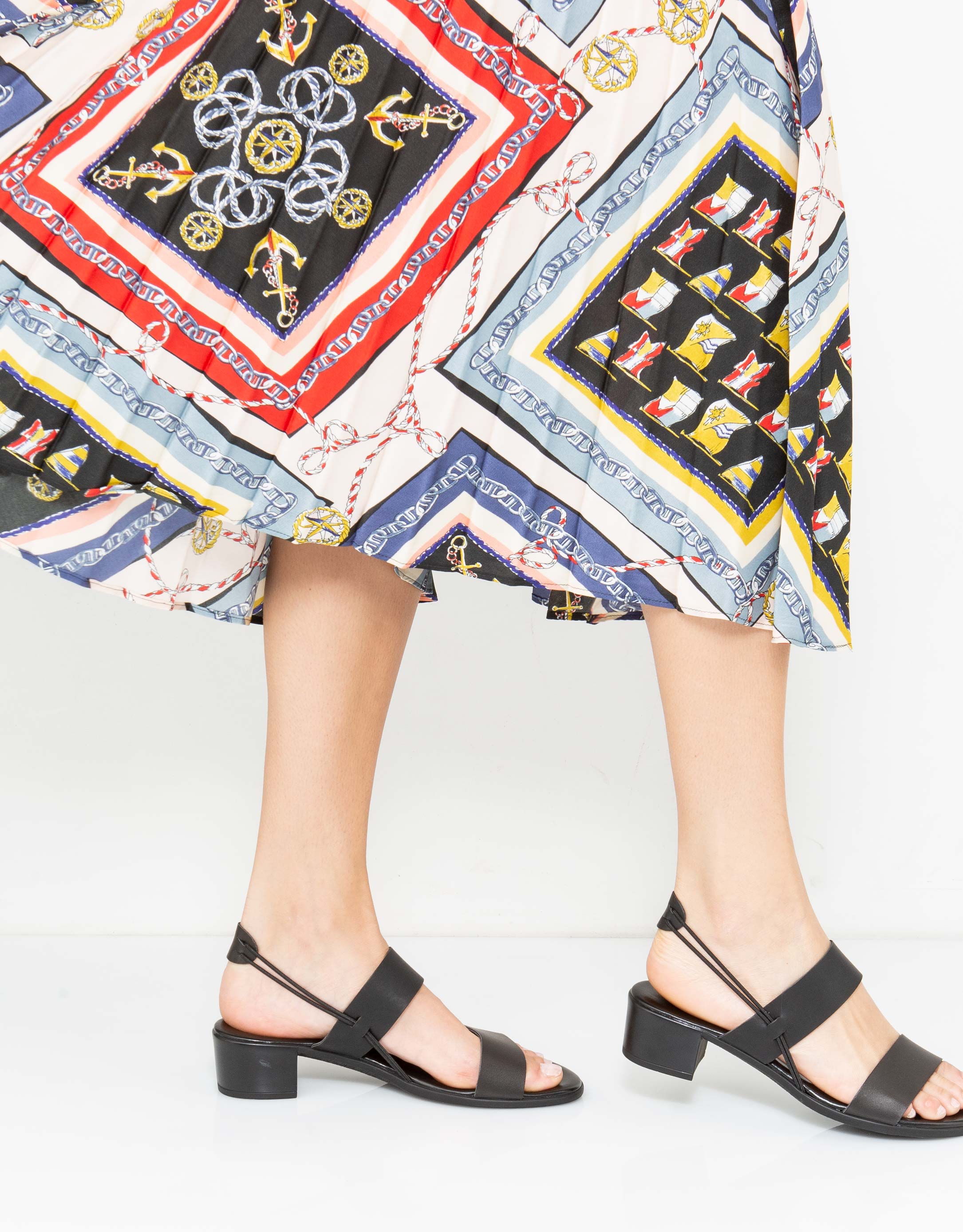 נעלי נשים - NR Rapisardi - סנדלי עקב MARISOL - שחור4