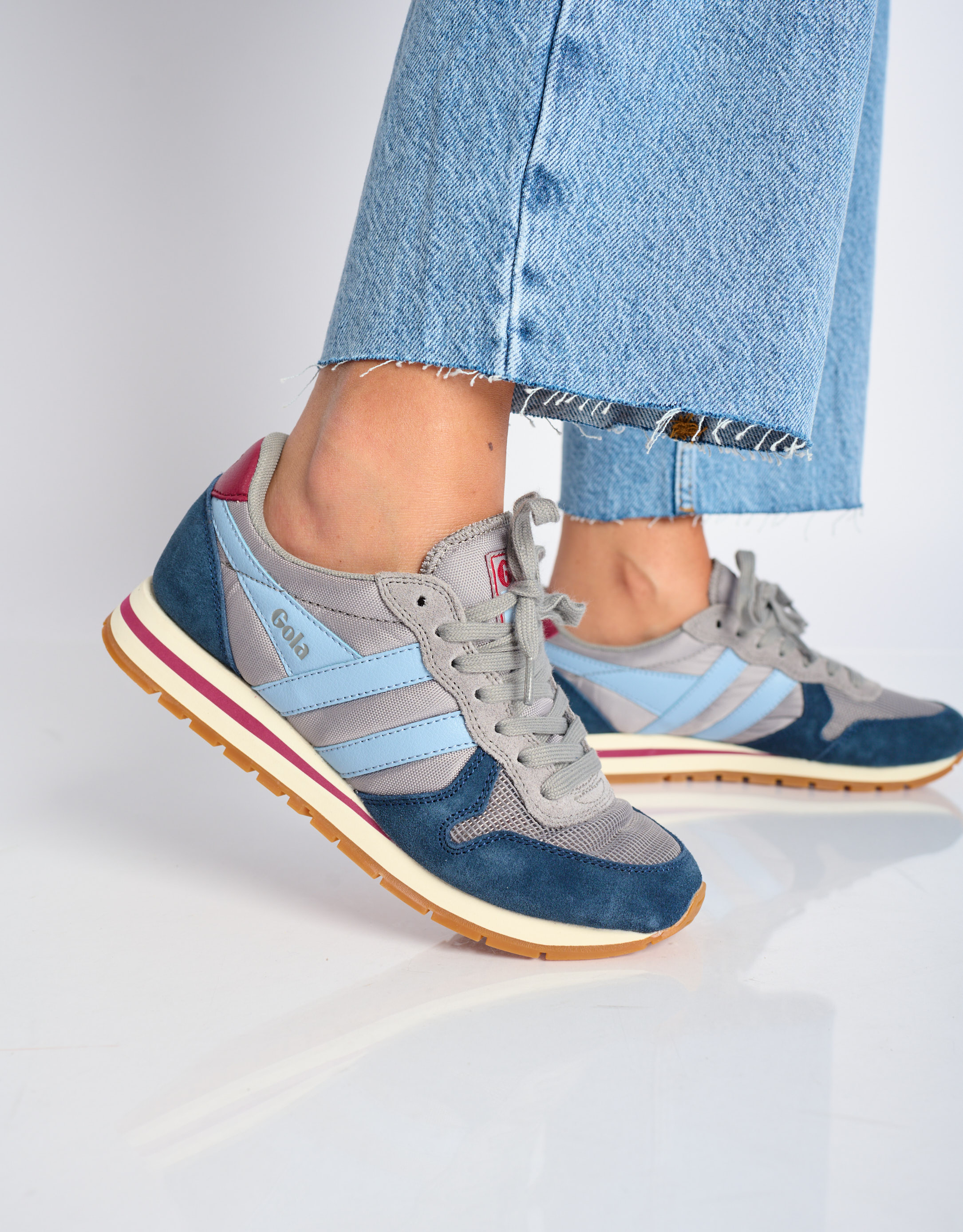 נעלי נשים - Gola - סניקרס DAYTONA - אפור   כחול1