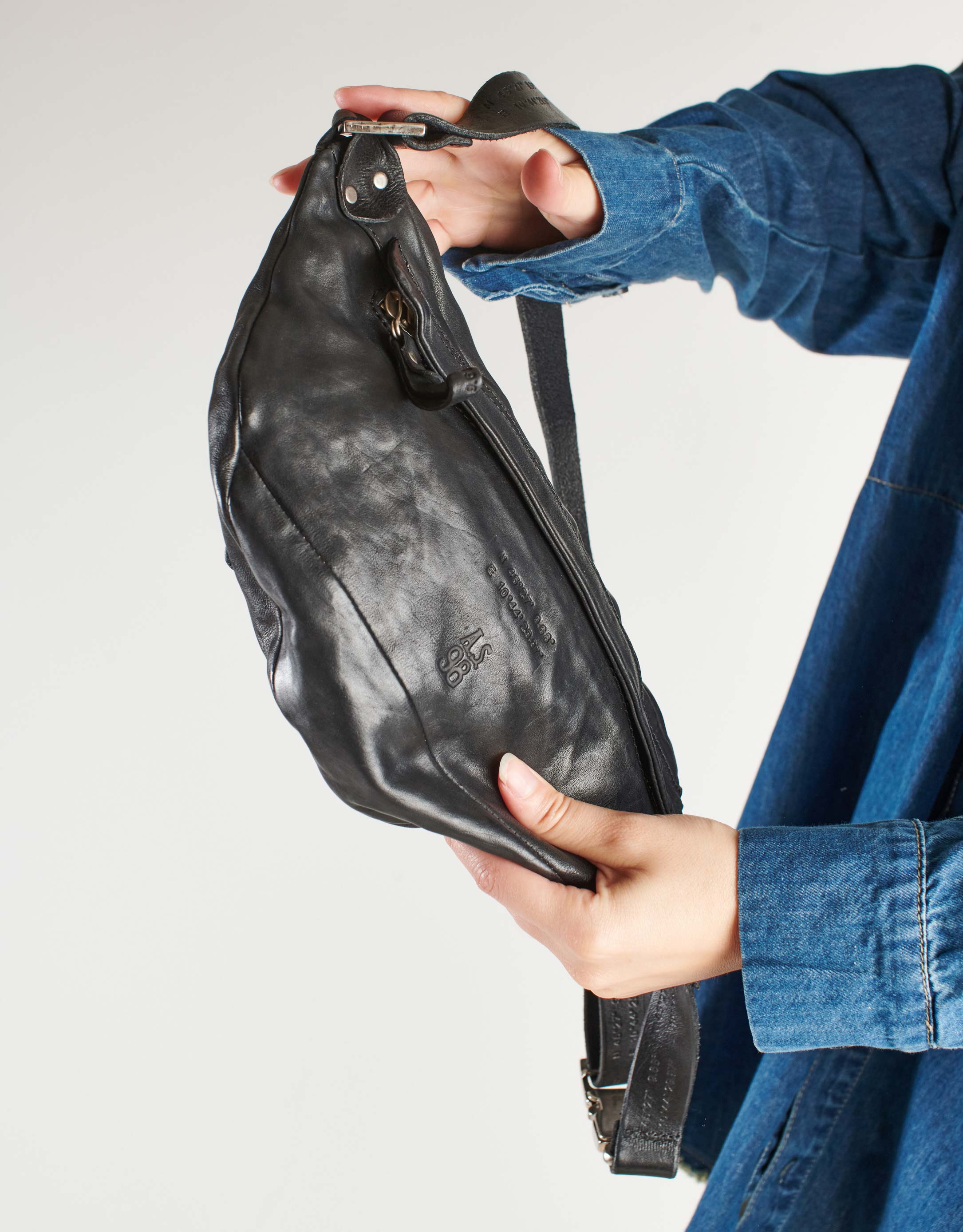 נעלי נשים - A.S. 98 - תיק פאוץ' CAPRI - שחור4