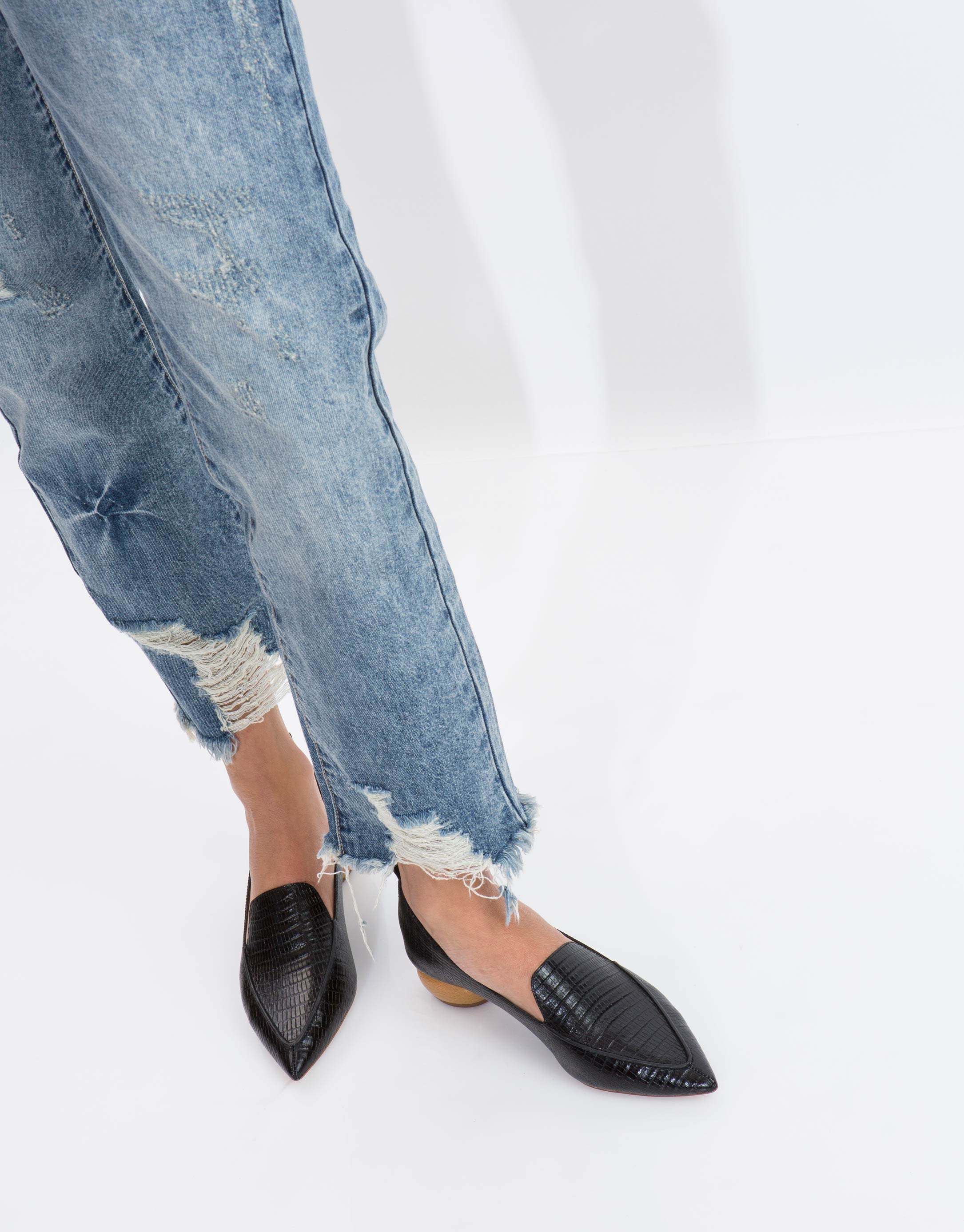 נעלי נשים - Jeffrey Campbell - נעלי סירה VIONA - שחור3