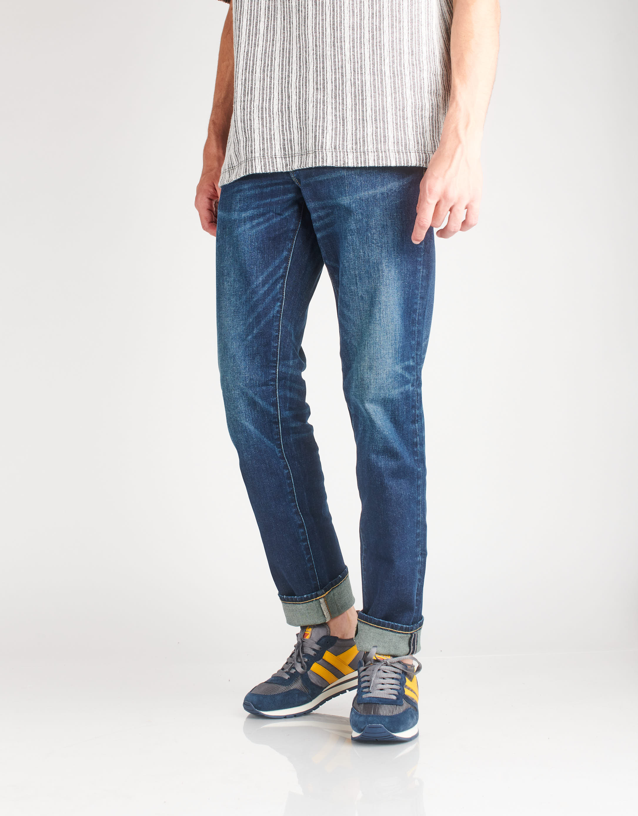 נעלי גברים - Gola - סניקרס DAYTONA - כחול   צהוב4