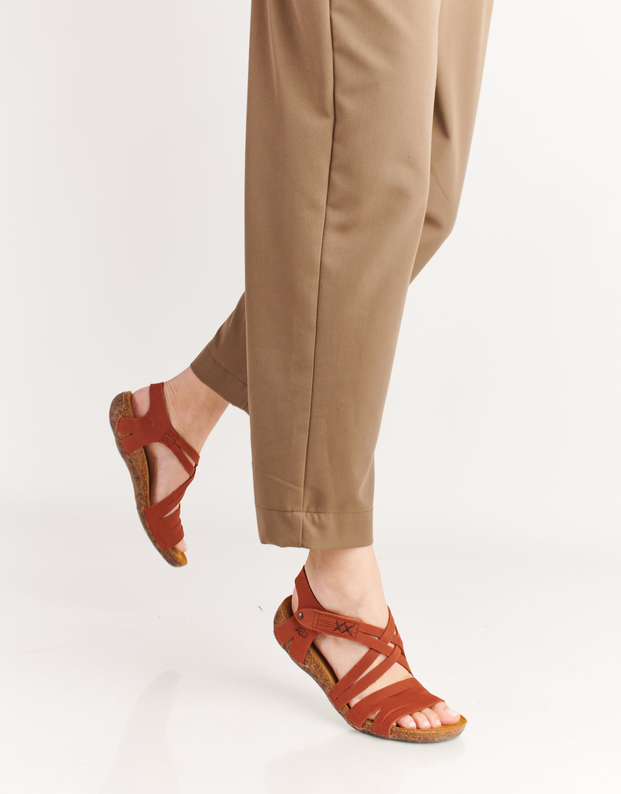 נעלי נשים - loints of Holland - סנדלים FLORIDA X רצועות - חמרה1