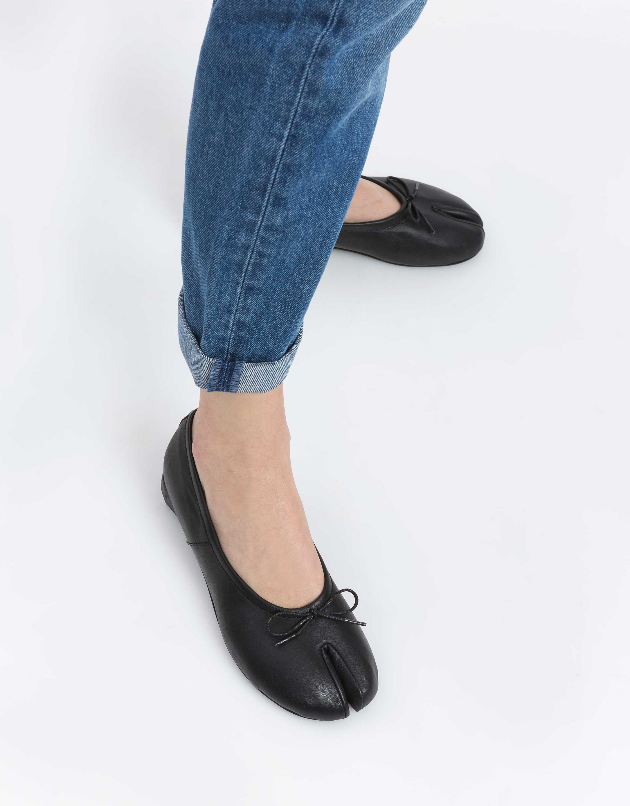 נעלי נשים - Yuko Imanishi - נעלי  בלרינה HACHI - שחור2