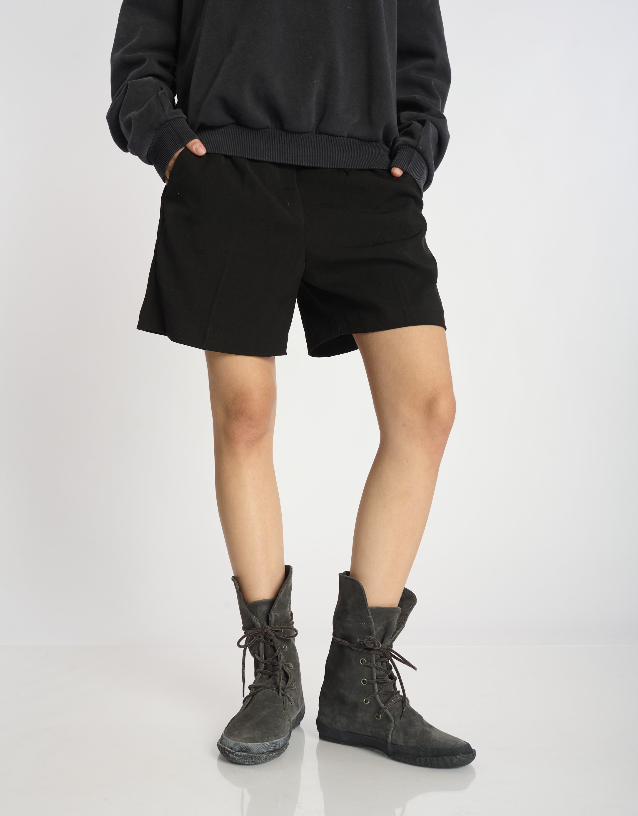 נעלי נשים - Aro - מגפי זמש WILLY - אפור1