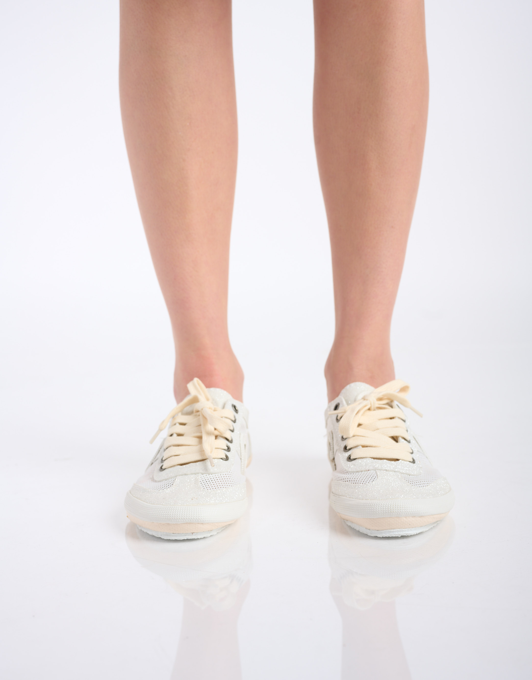 נעלי נשים - Aro - סניקרס JOANETA GLITTER - לבן3