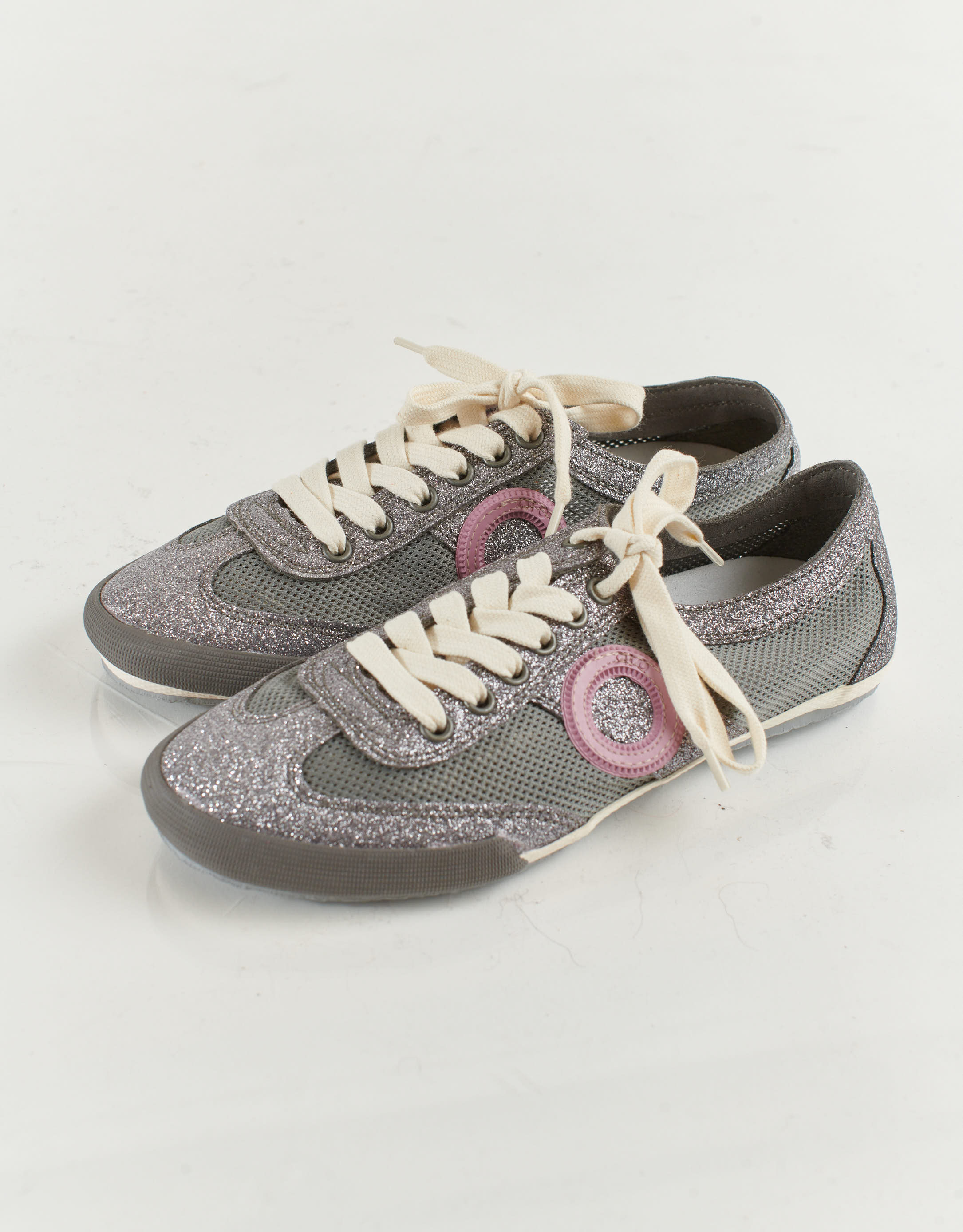 נעלי נשים - Aro - סניקרס JOANETA GLITTER - כסף1