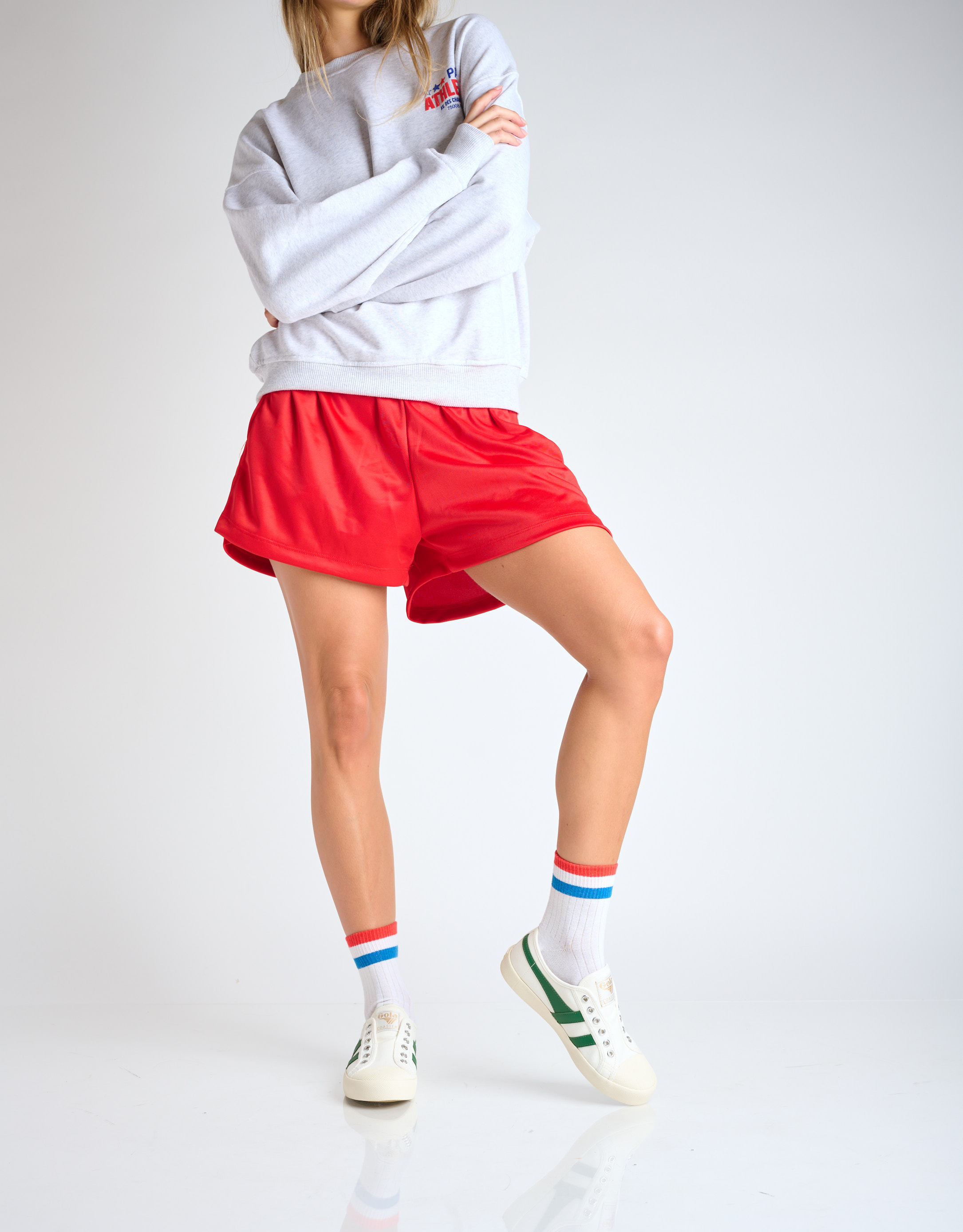 נעלי נשים - Gola - סניקרס COASTER SLIP - לבן   ירוק2