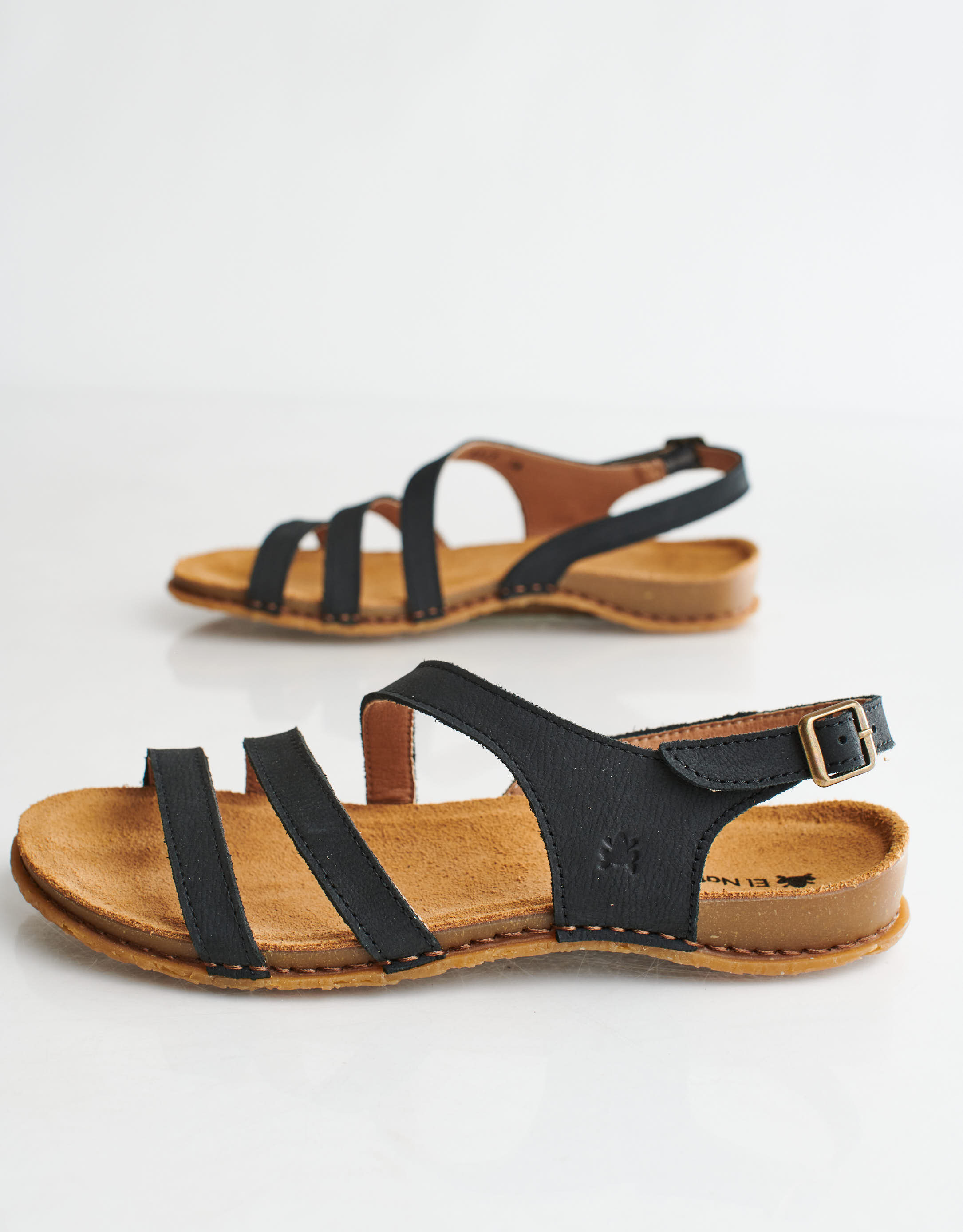 נעלי נשים - El Naturalista - סנדלי רצועות PANGLAO - שחור4