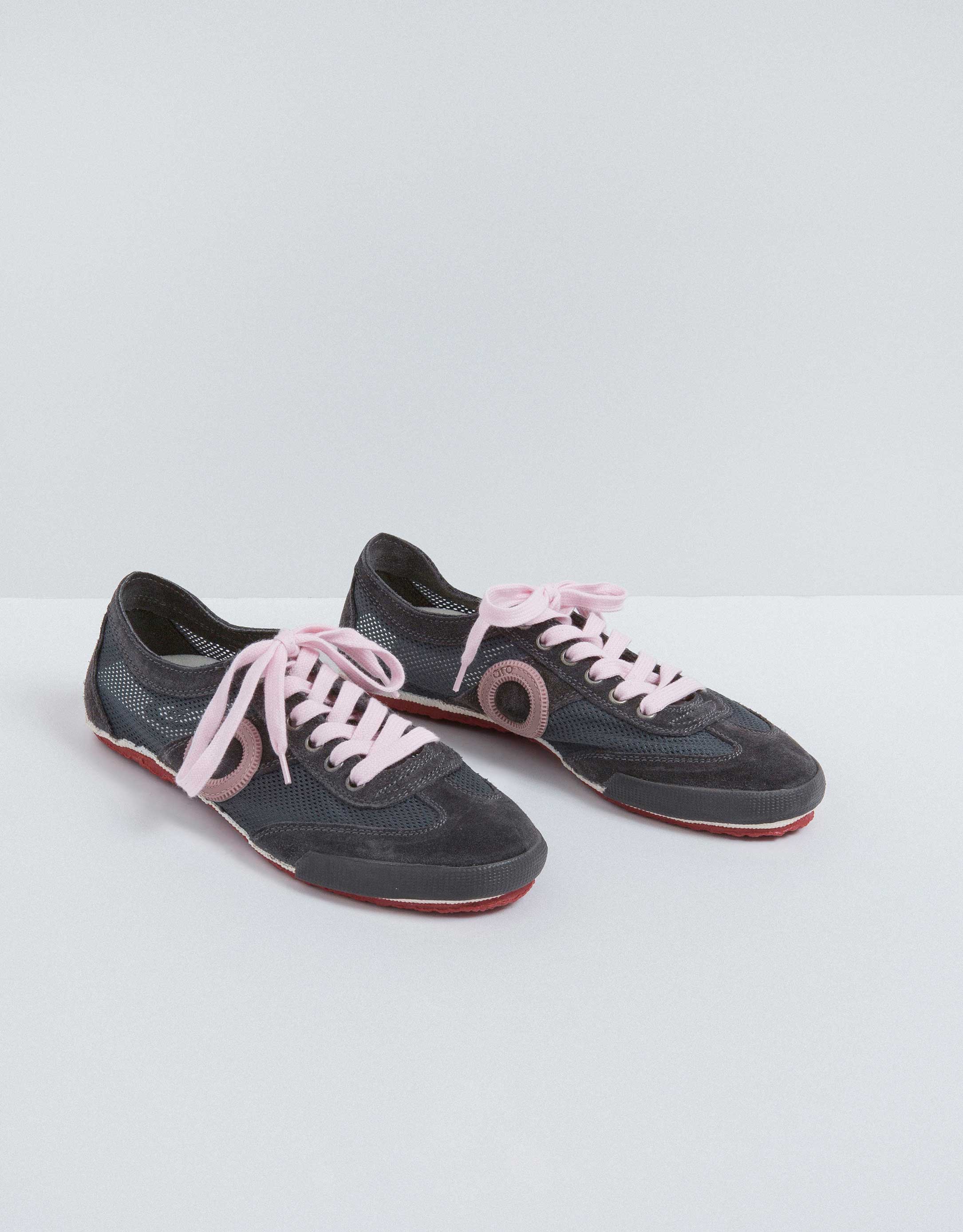 נעלי נשים - Aro - סניקרס JOANETA - אפור   ורוד2