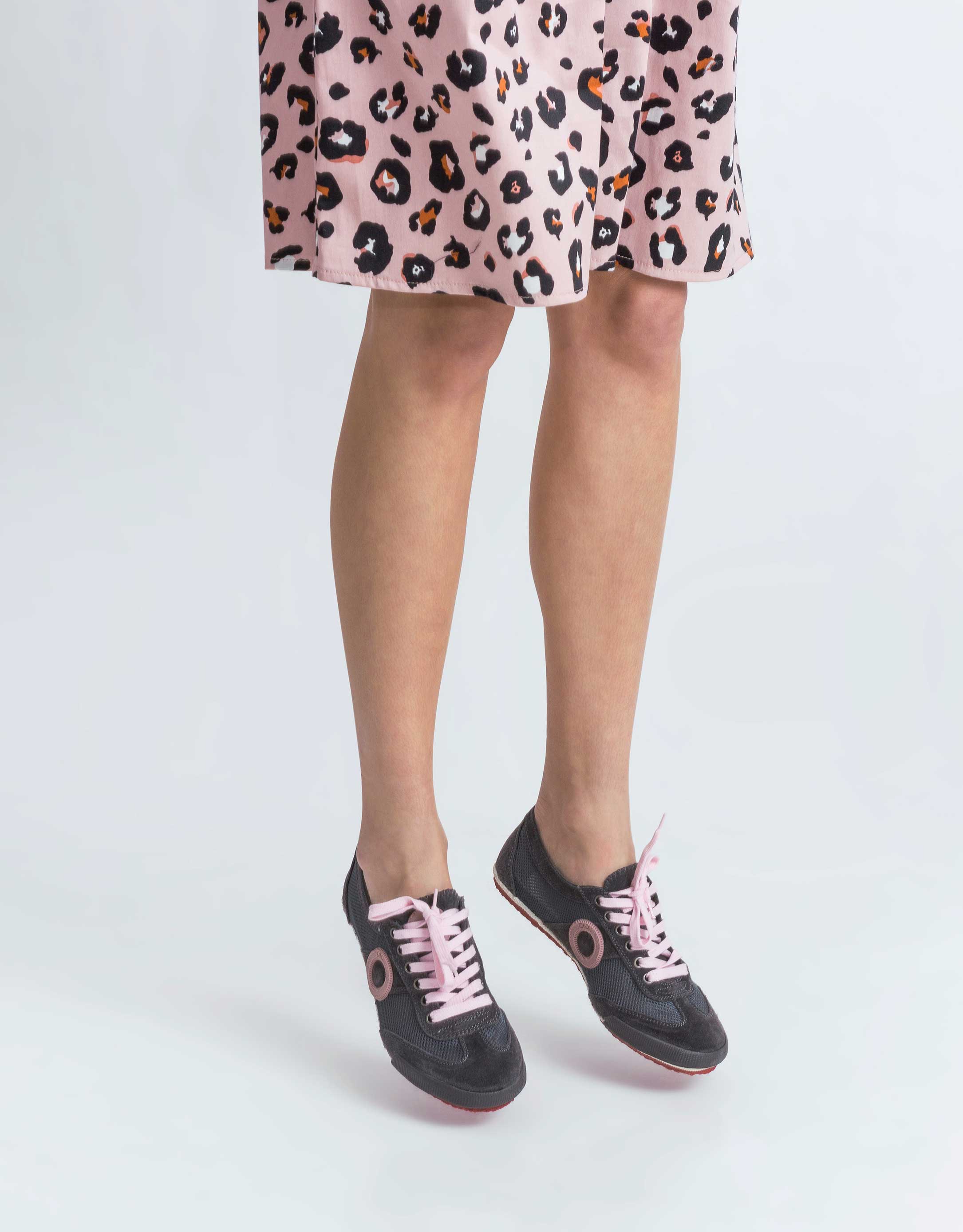 נעלי נשים - Aro - סניקרס JOANETA - אפור   ורוד4