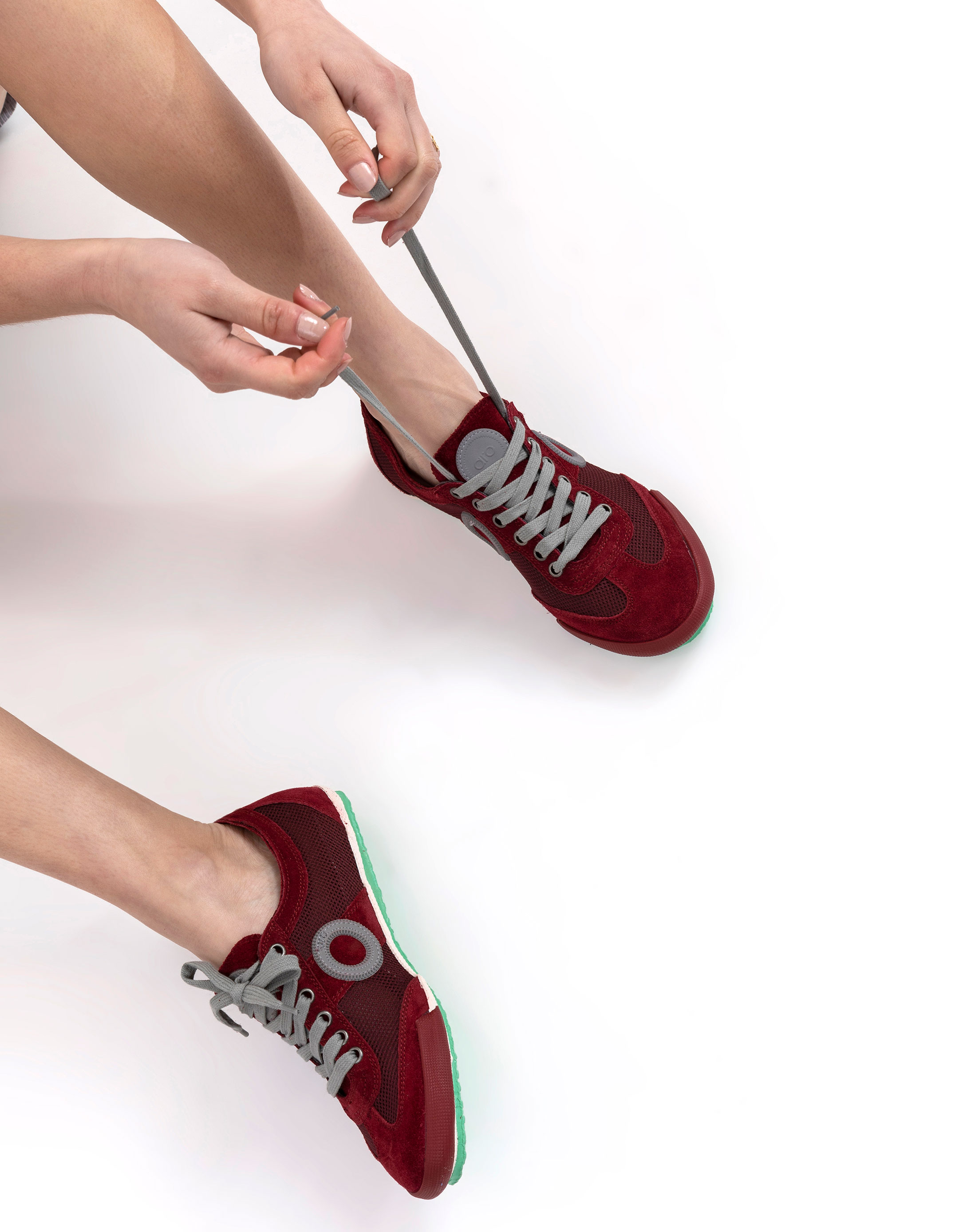 נעלי נשים - Aro - סניקרס JOANETA - בורדו3