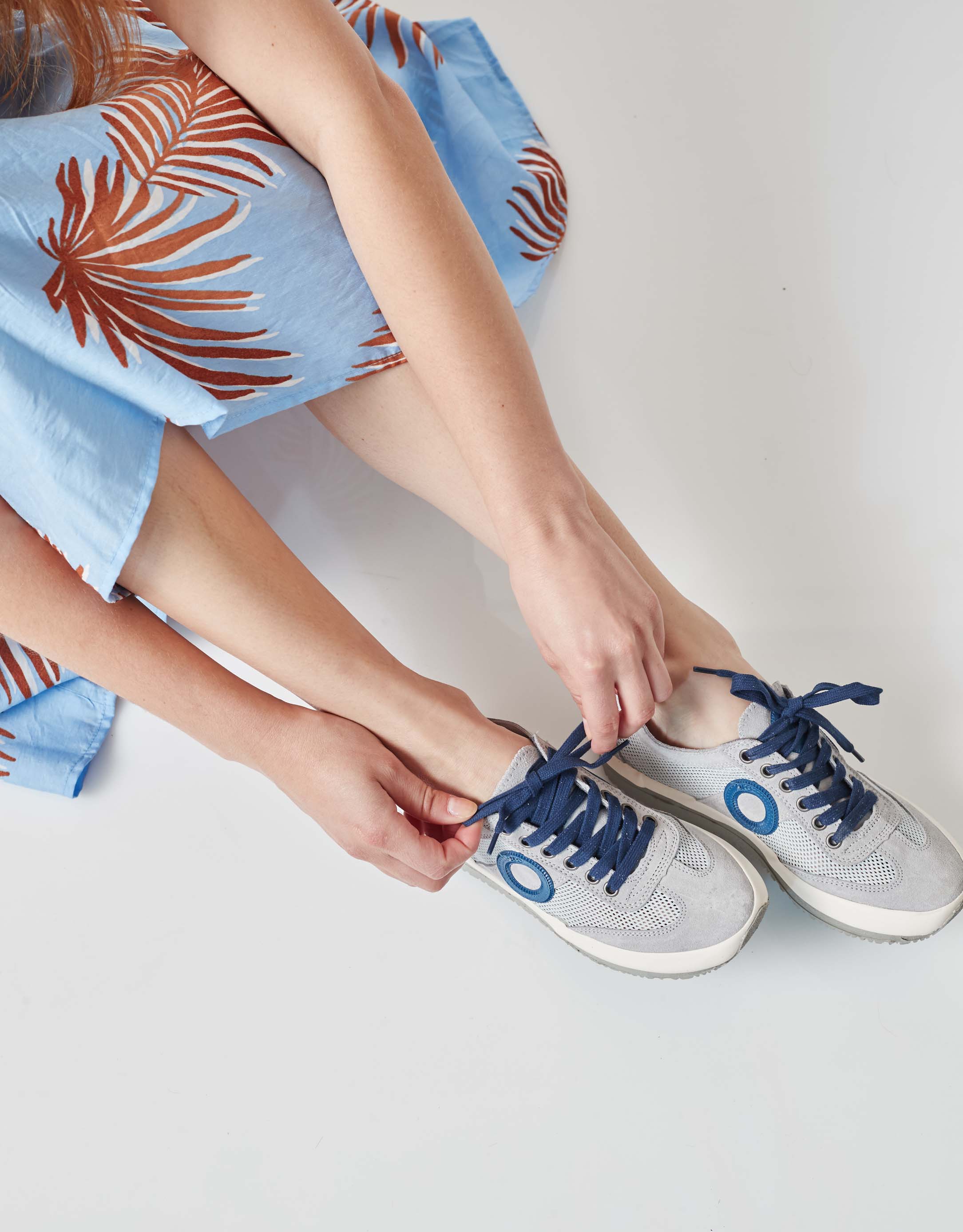 נעלי נשים - Aro - סניקרס JOANETA PLUS - אפור   כחול3