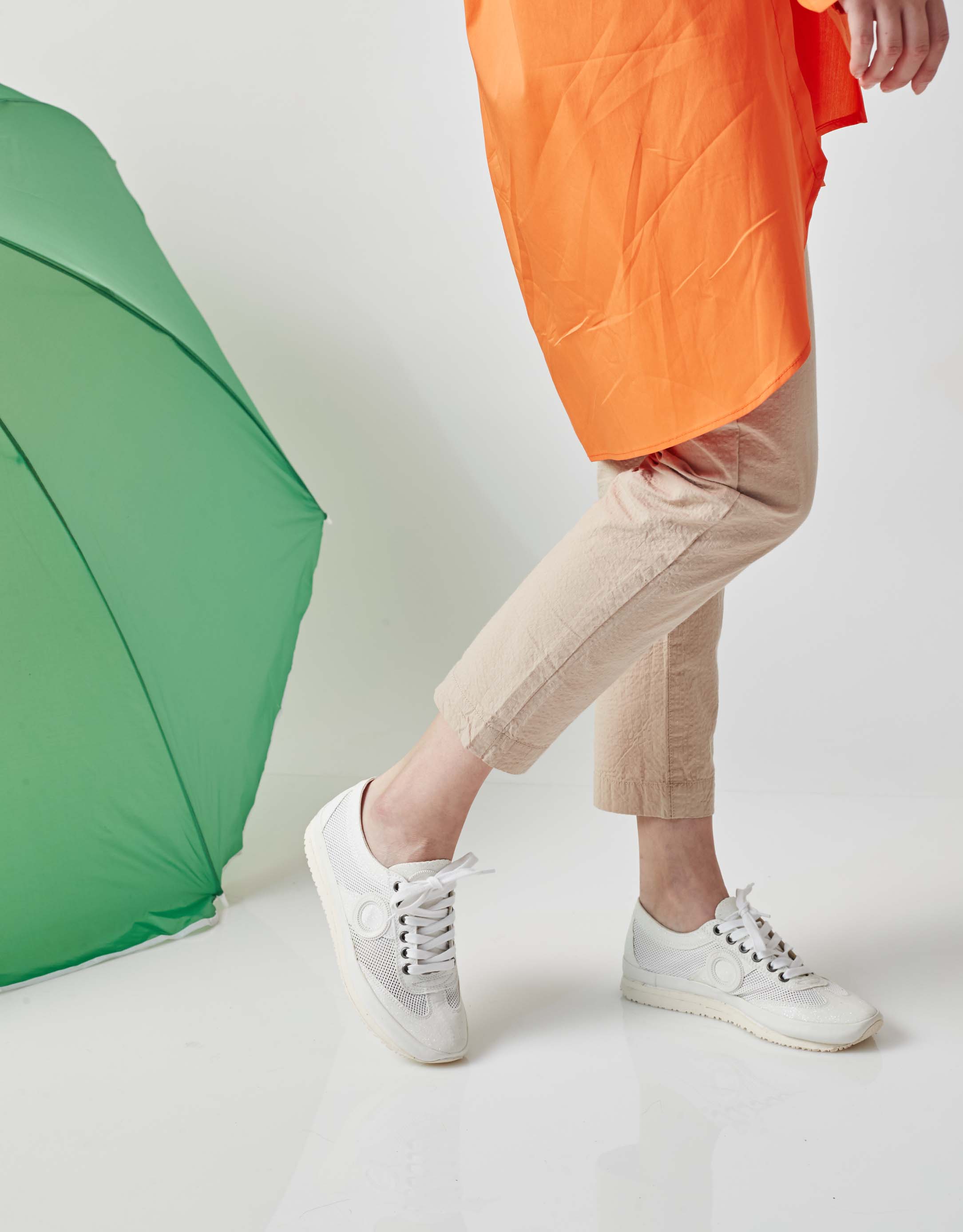 נעלי נשים - Aro - סניקרס JOANETA PLUS GLITT - לבן3