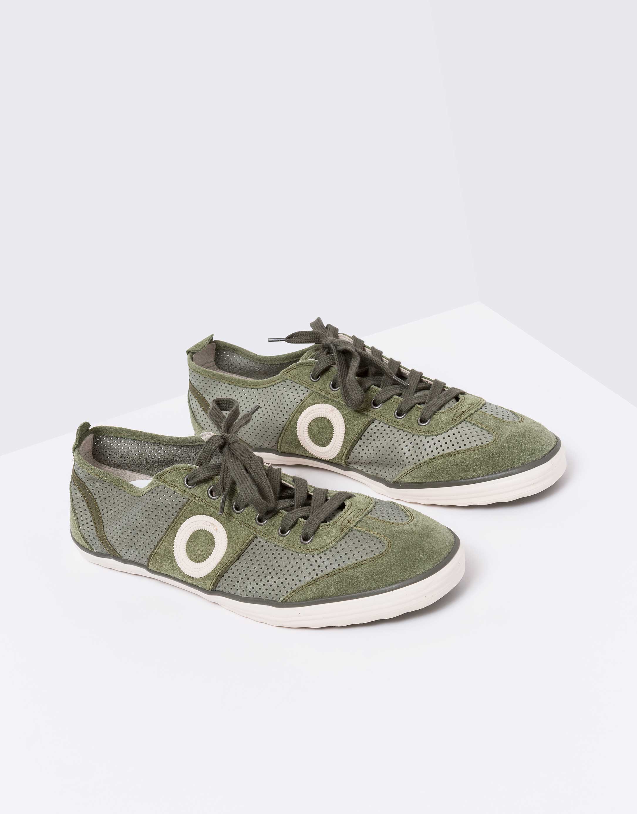 נעלי גברים - Aro - סניקרס PICADA - זית2