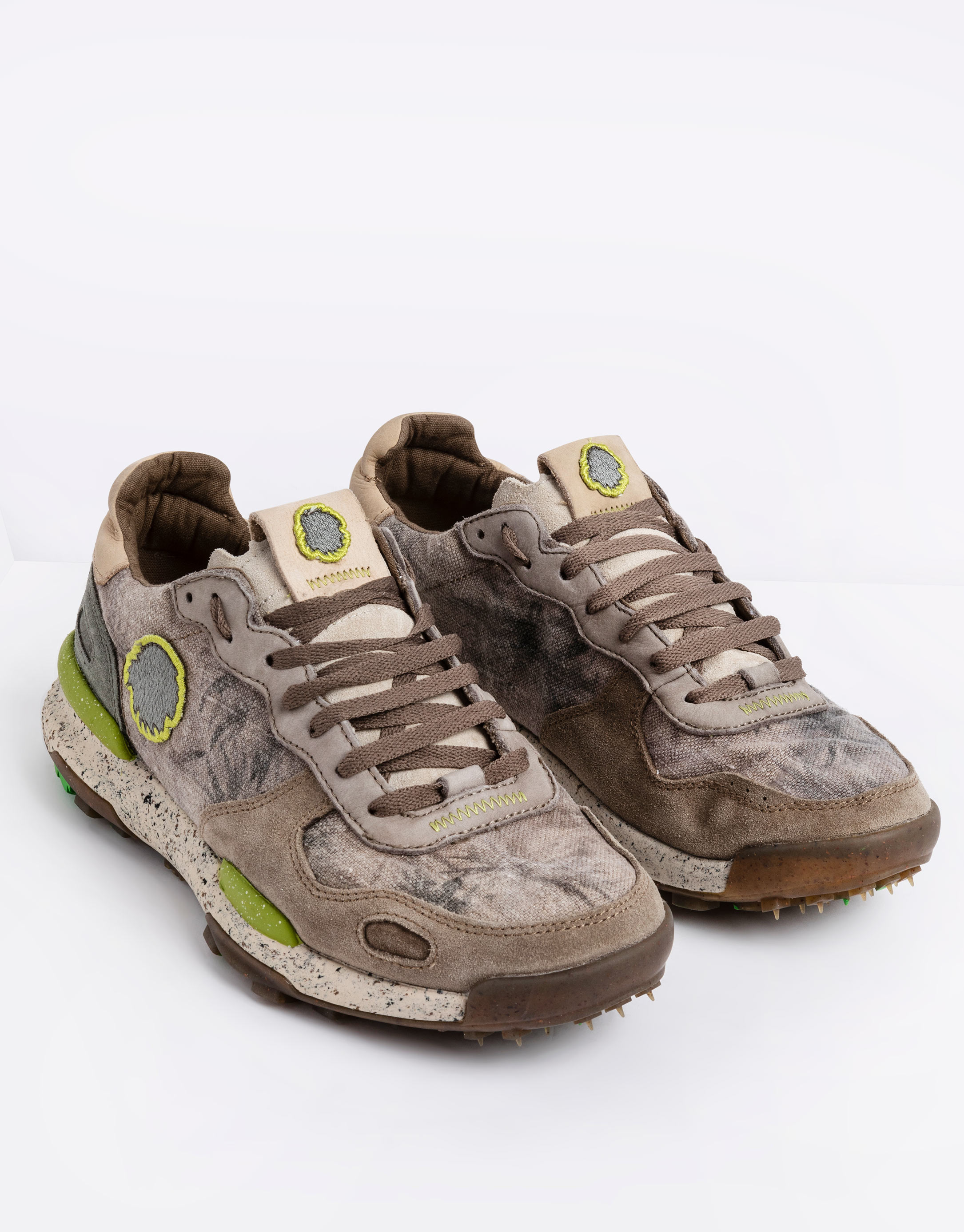 נעלי גברים - Satorisan - סניקרס בד CHACRONA - חום