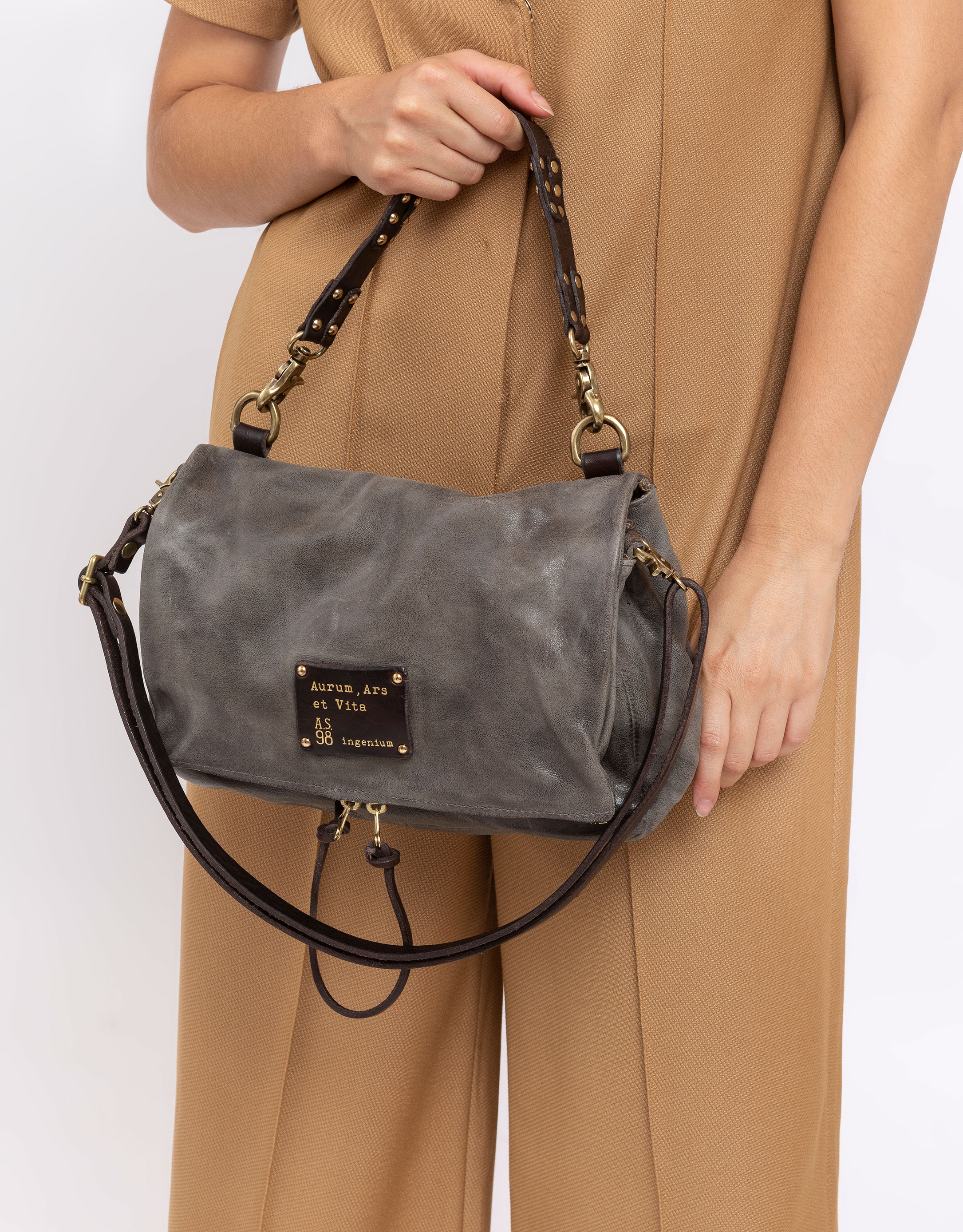 נעלי נשים - A.S. 98 - תיק BUSINESS AND PLEASURE - אפור3