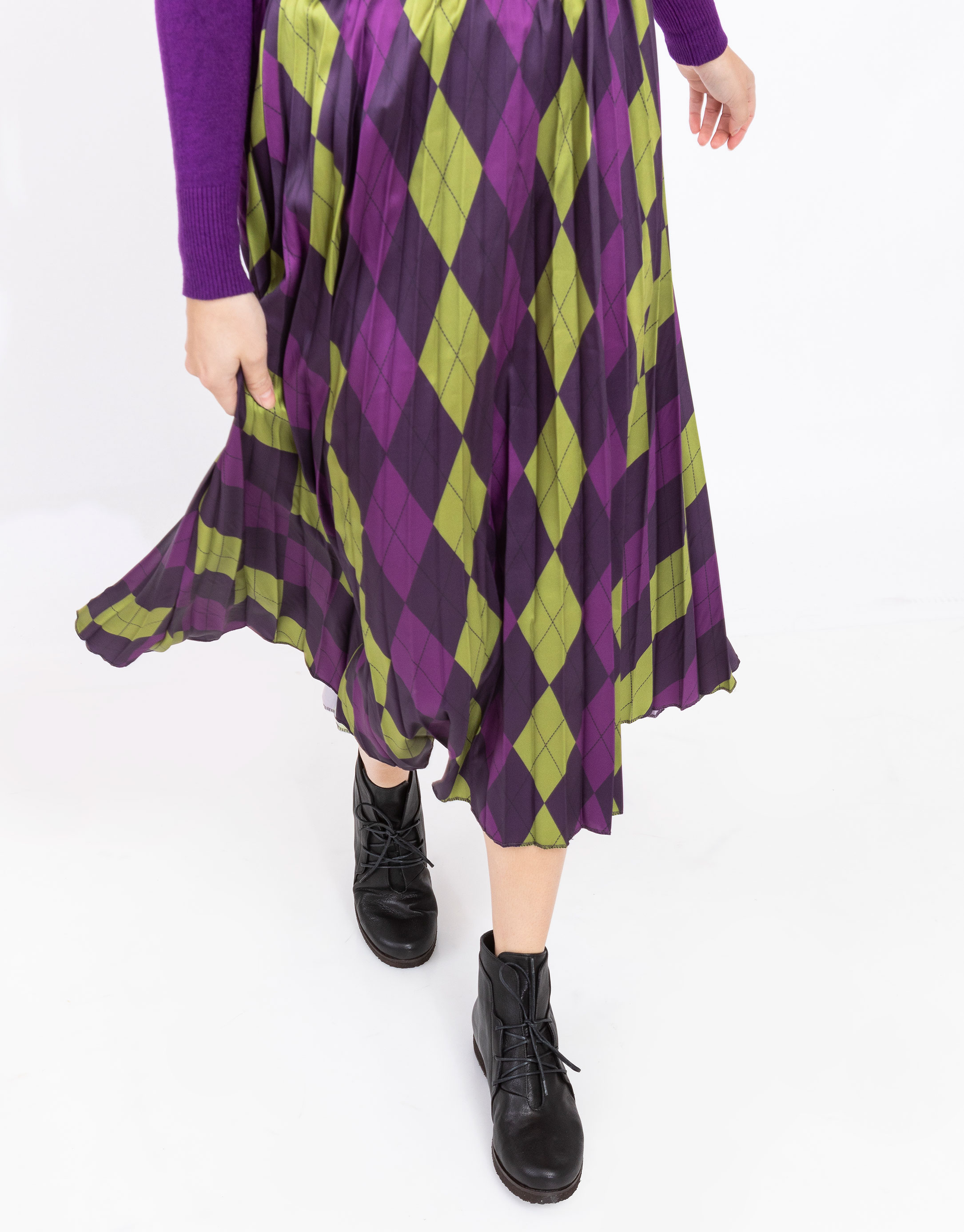 נעלי נשים - Vialis - מגפונים עם שרוכים KIOTO - שחור3