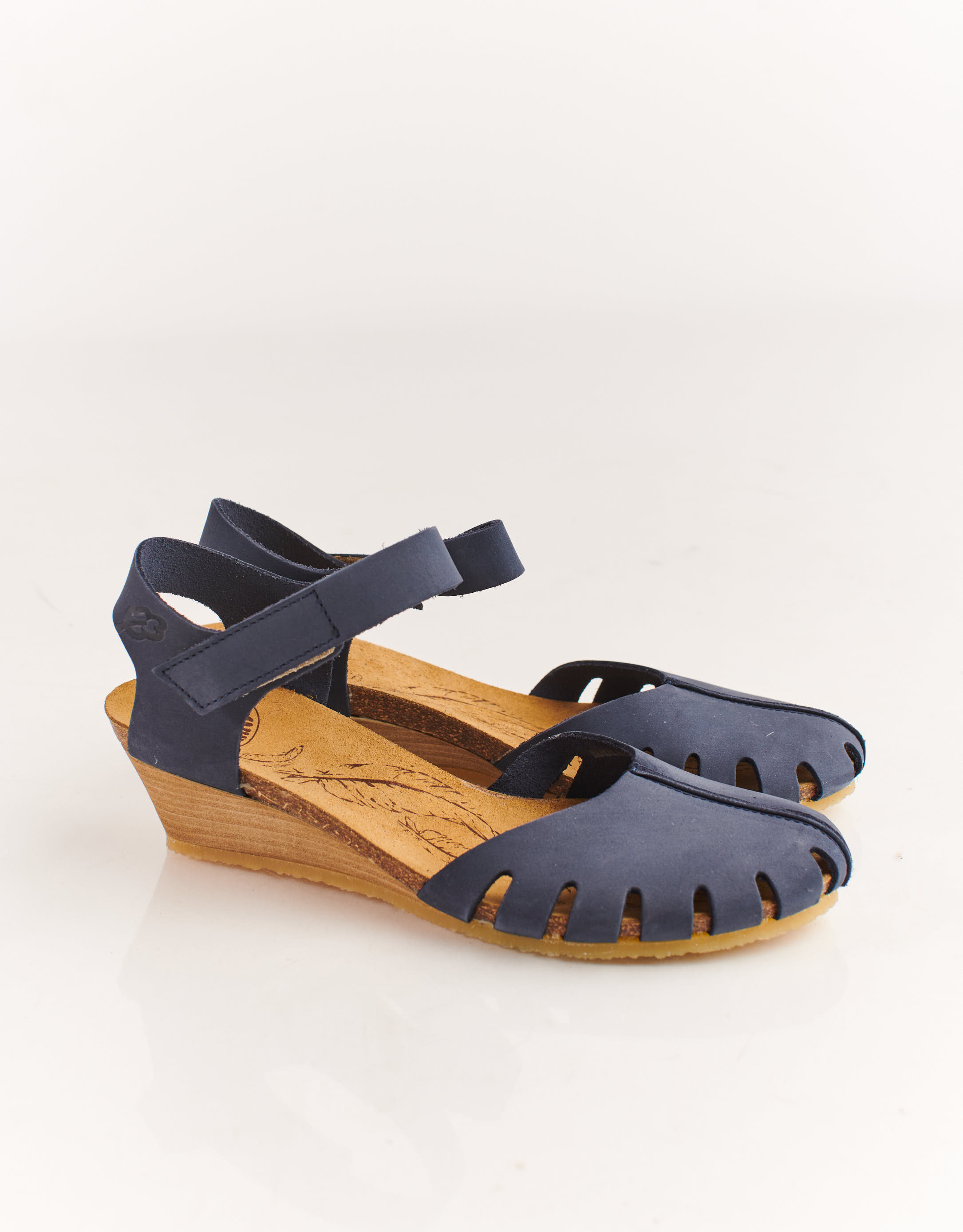 נעלי נשים - loints of Holland - סנדלים סגורים LOLA B - כחול2