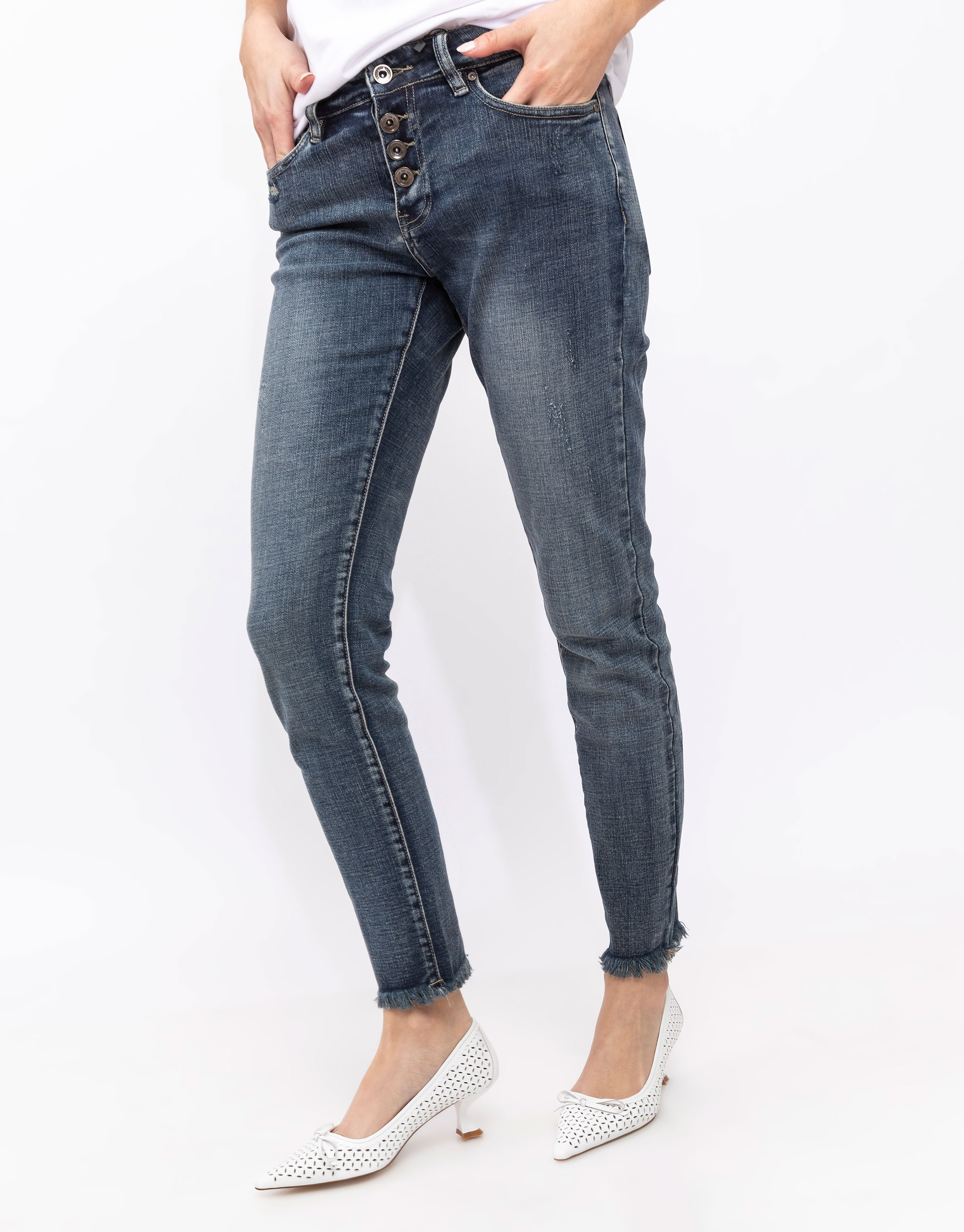 נעלי נשים - Jeffrey Campbell - נעלי סירה עם עקבים FAYRE - לבן4