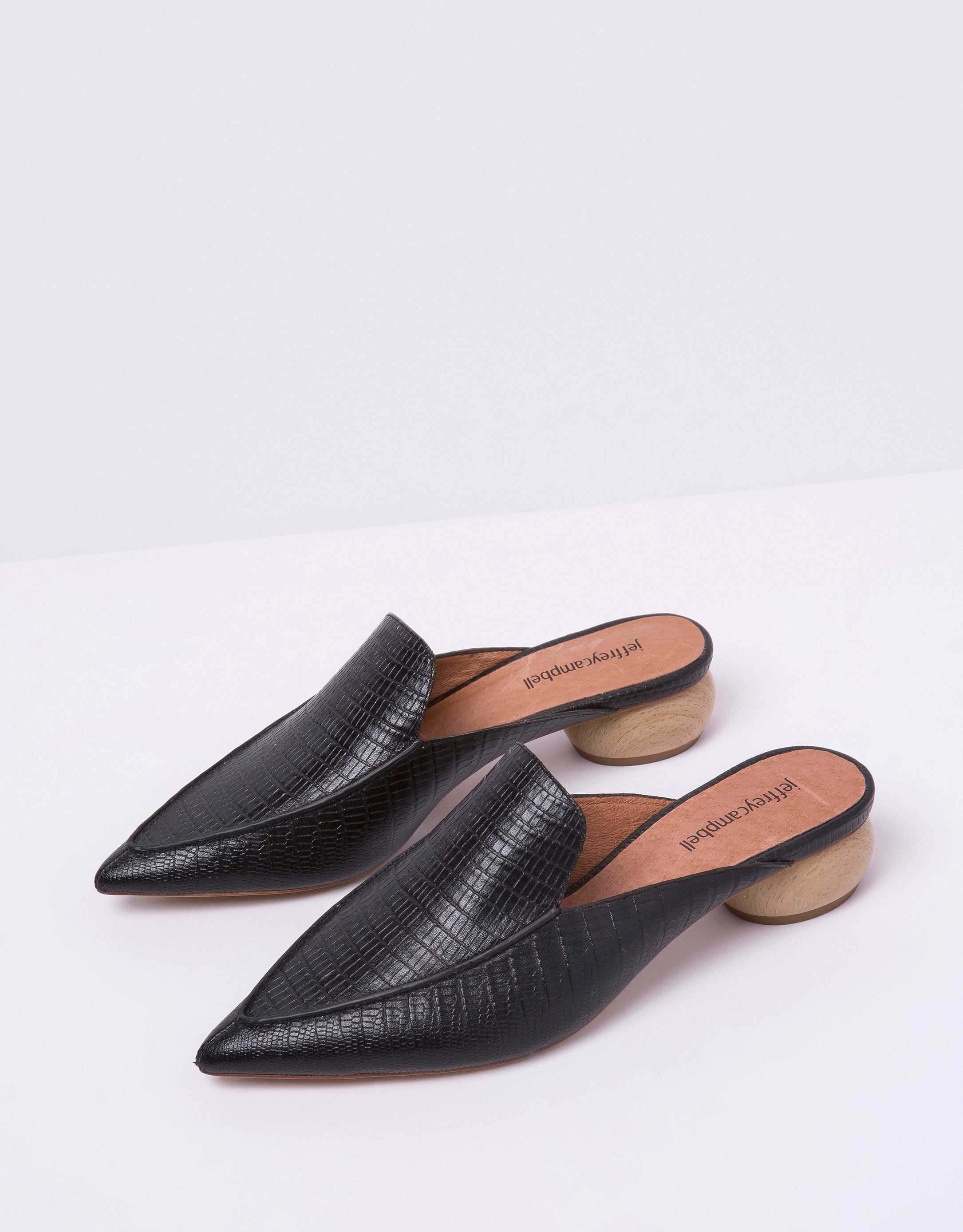 נעלי נשים - Jeffrey Campbell - כפכפי מיולז VIONIT - שחור3