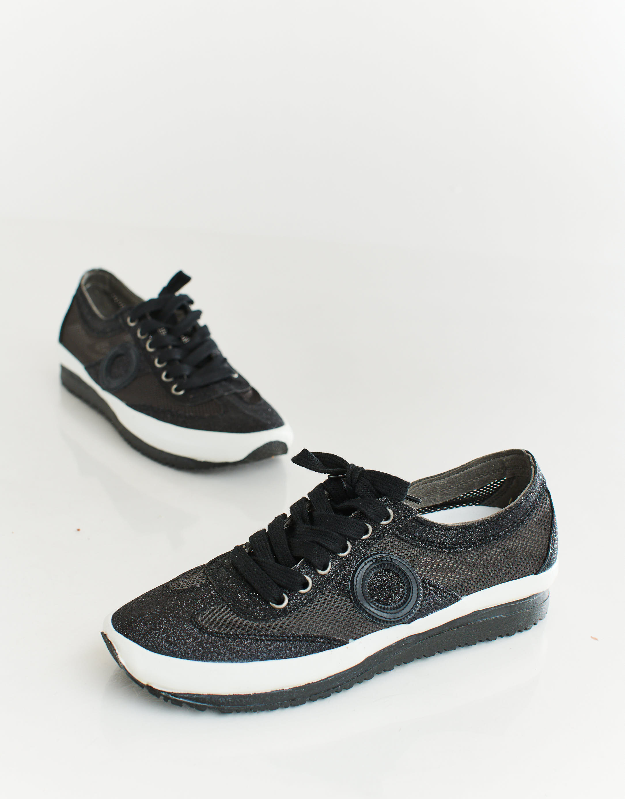 נעלי נשים - Aro - סניקרס JOANETA PLUS GLITT - שחור3