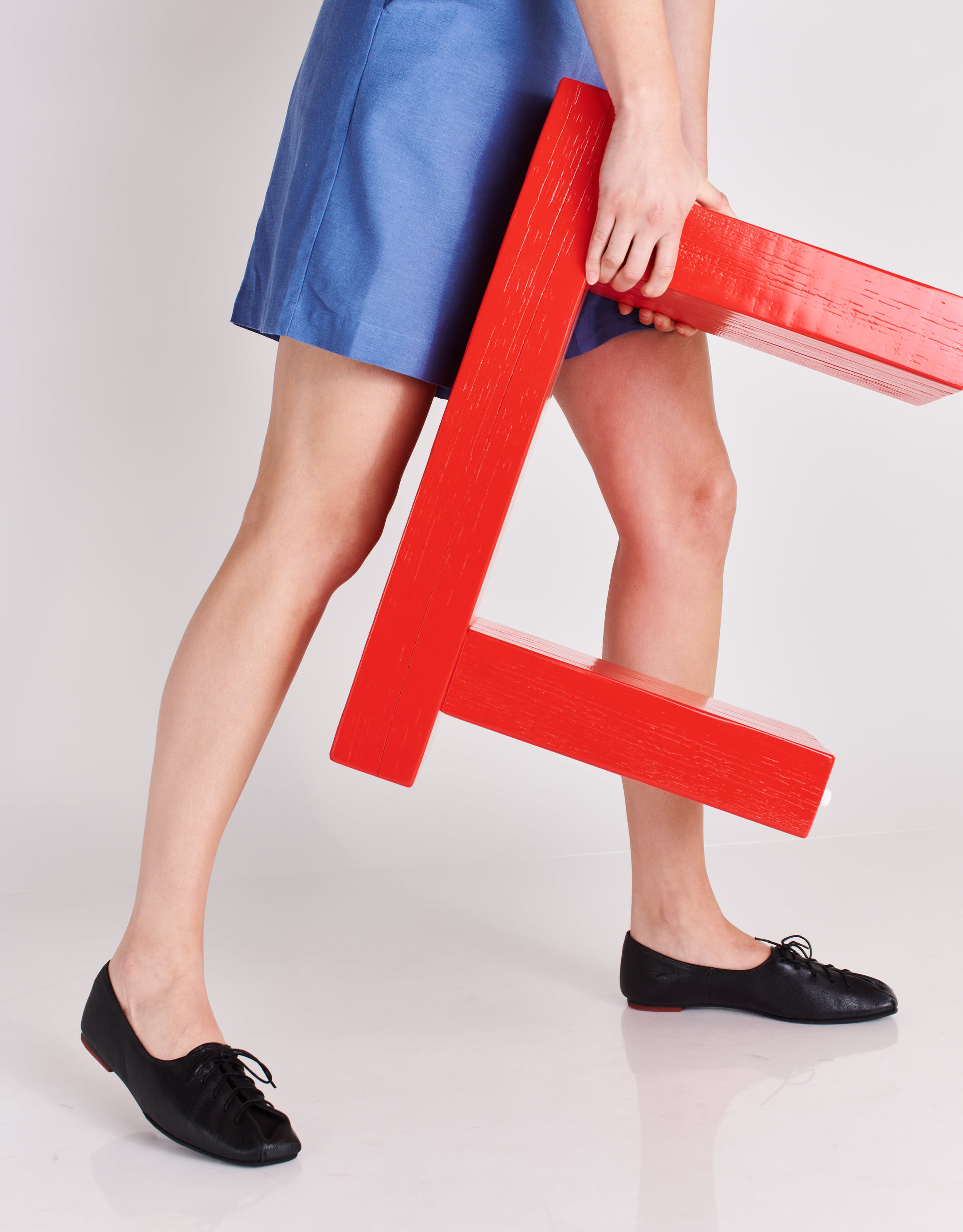 נעלי נשים - Yuko Imanishi - נעלי עור שטוחות KOTONE - שחור3