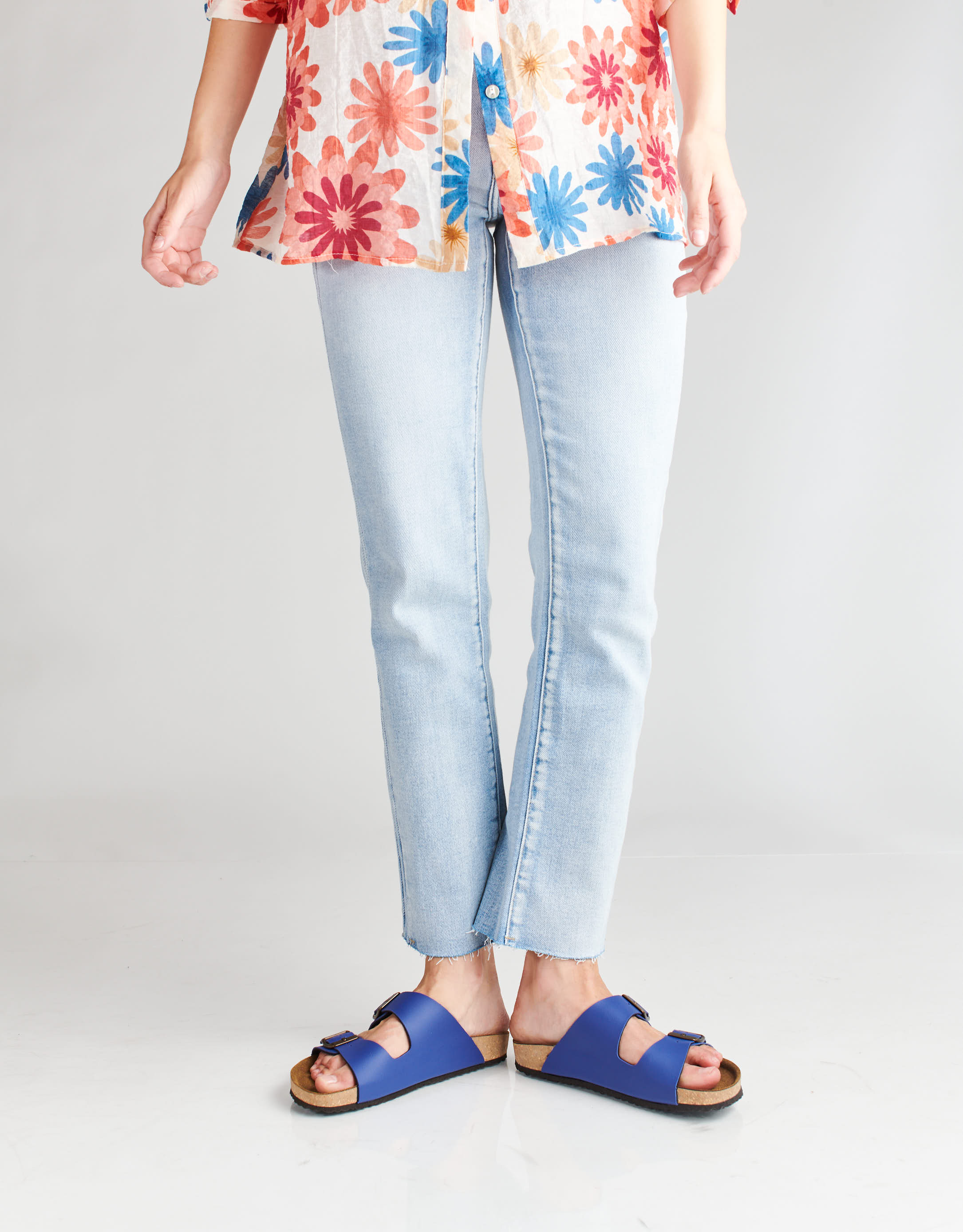 נעלי נשים - El Naturalista - כפכפי WARAJI VEGAN - כחול3