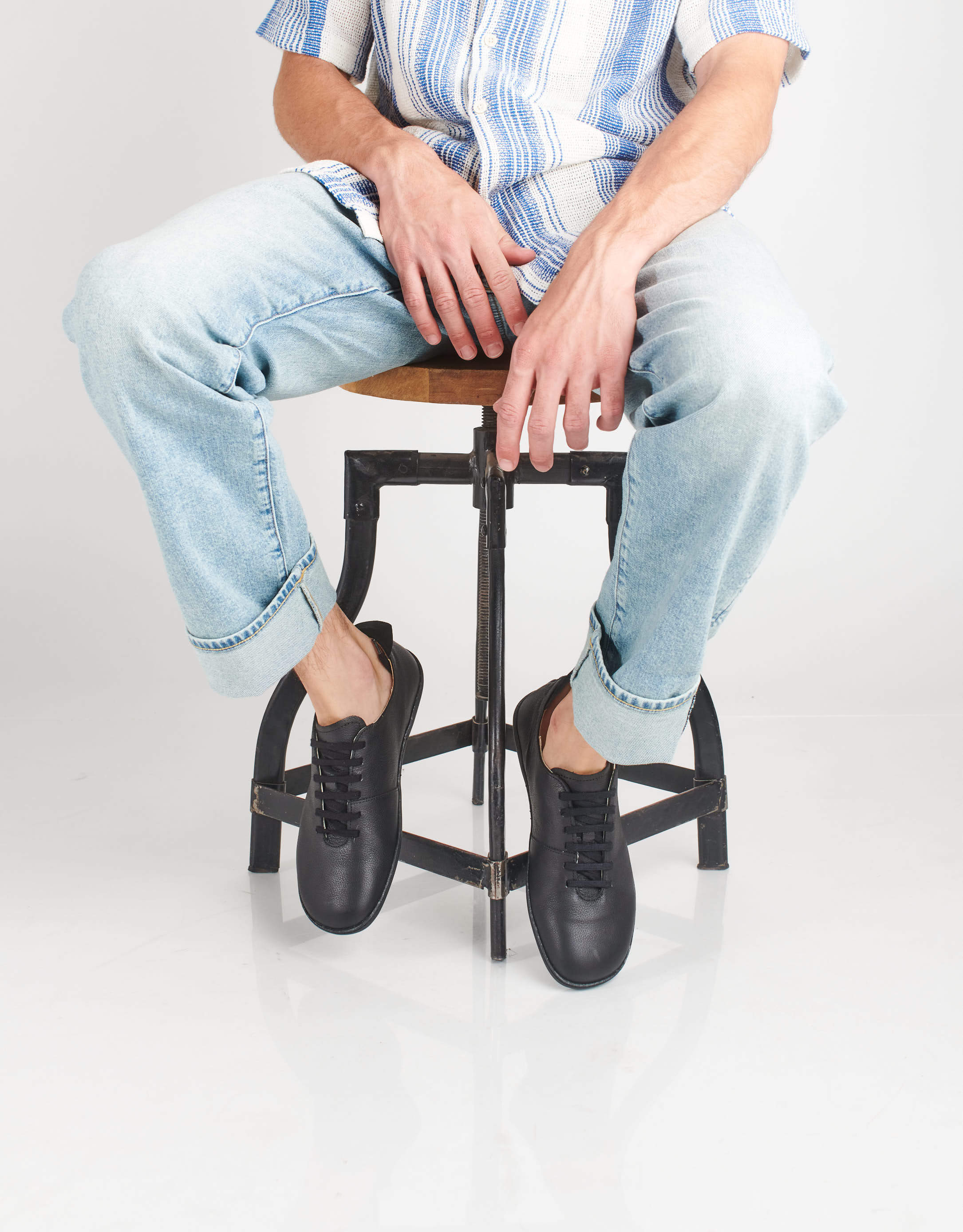 נעלי גברים - El Naturalista - נעליים עם שרוכים EL VIAJE - שחור3