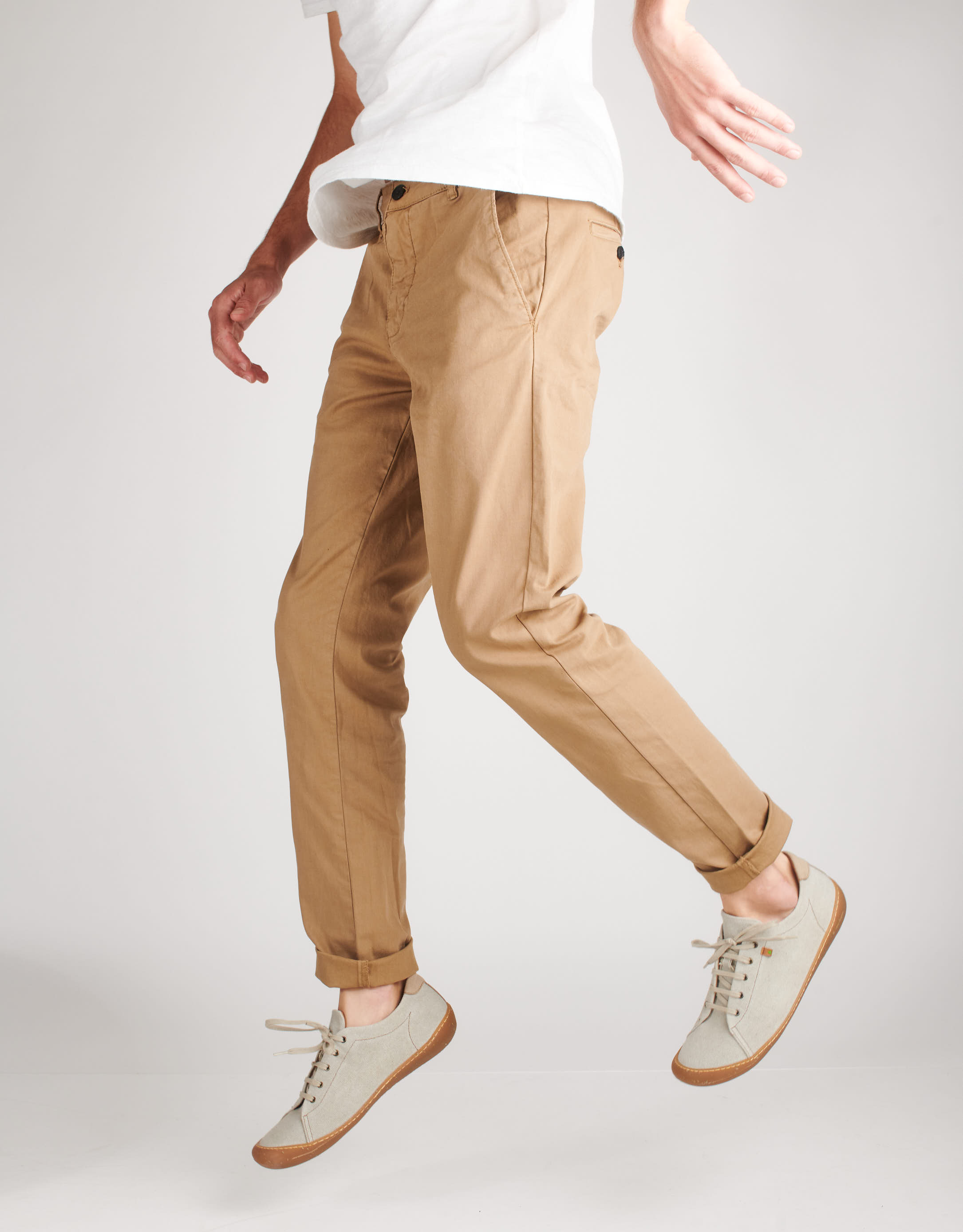 נעלי גברים - El Naturalista - סניקרס בד PAWIKAN - אבן1