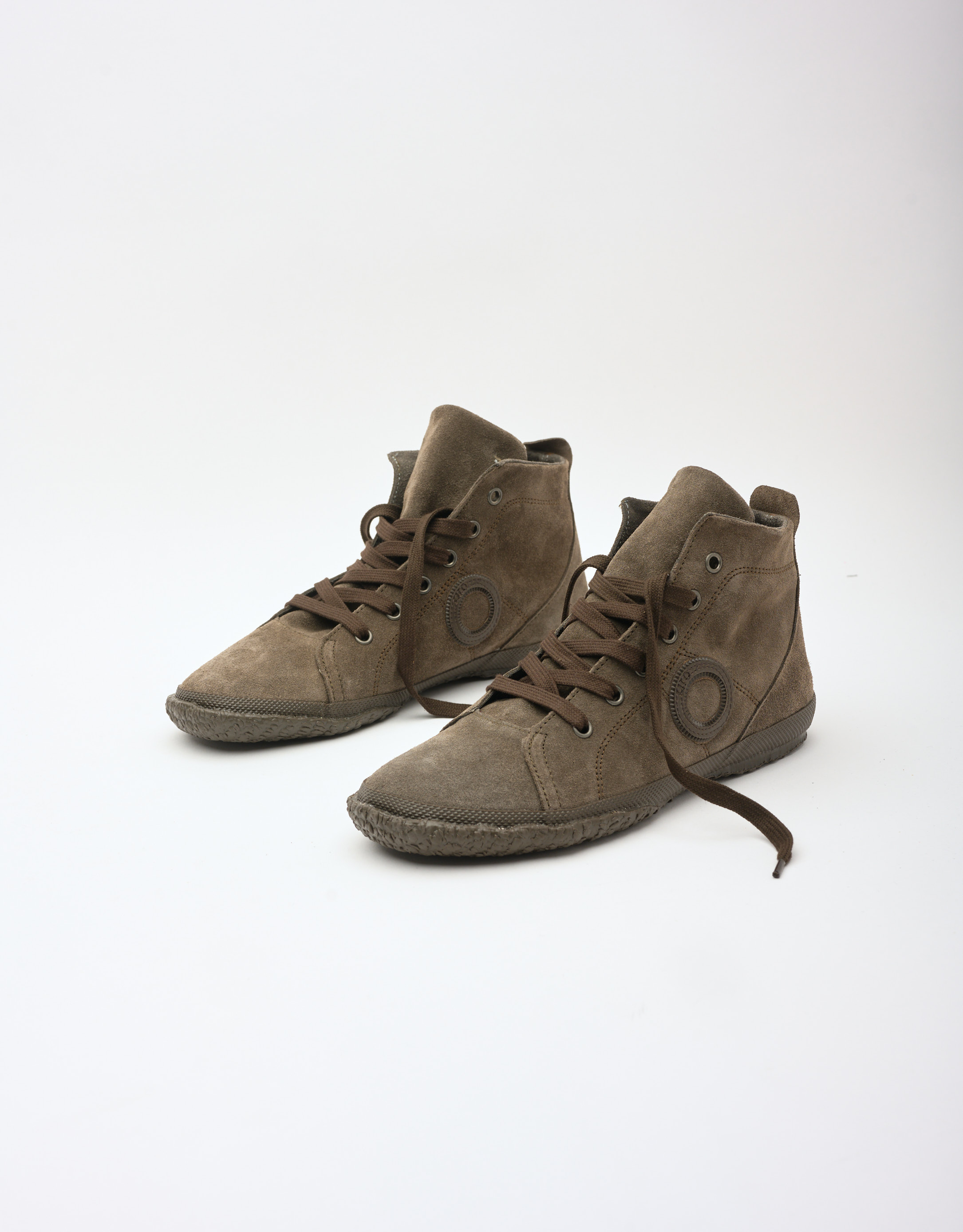 נעלי נשים - Aro - סניקרס זמש גבוהות WILLY - חום כהה2