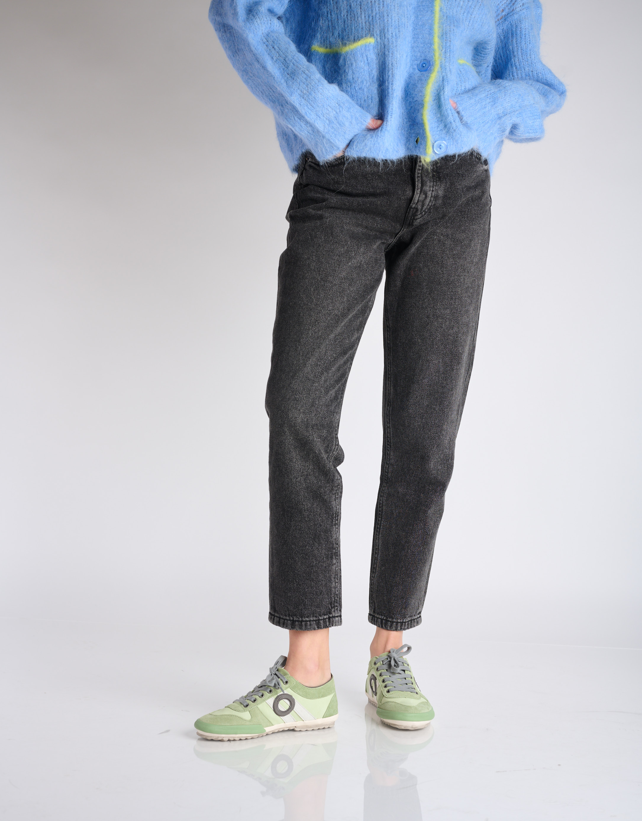 נעלי נשים - Aro - סניקרס נמוכות מעור IDO - מנטה3