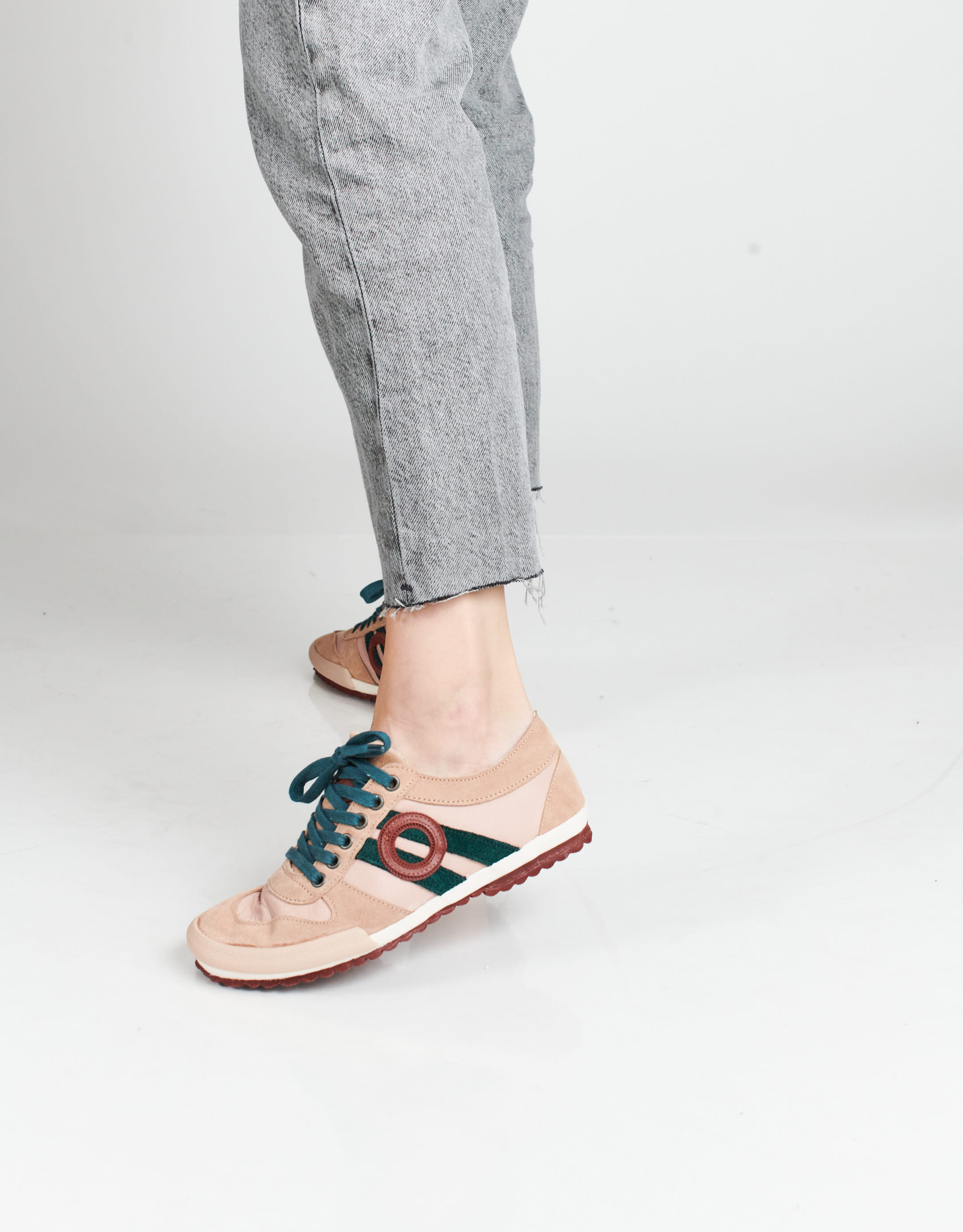 נעלי נשים - Aro - סניקרס נמוכות מעור IDO - ורוד בהיר4