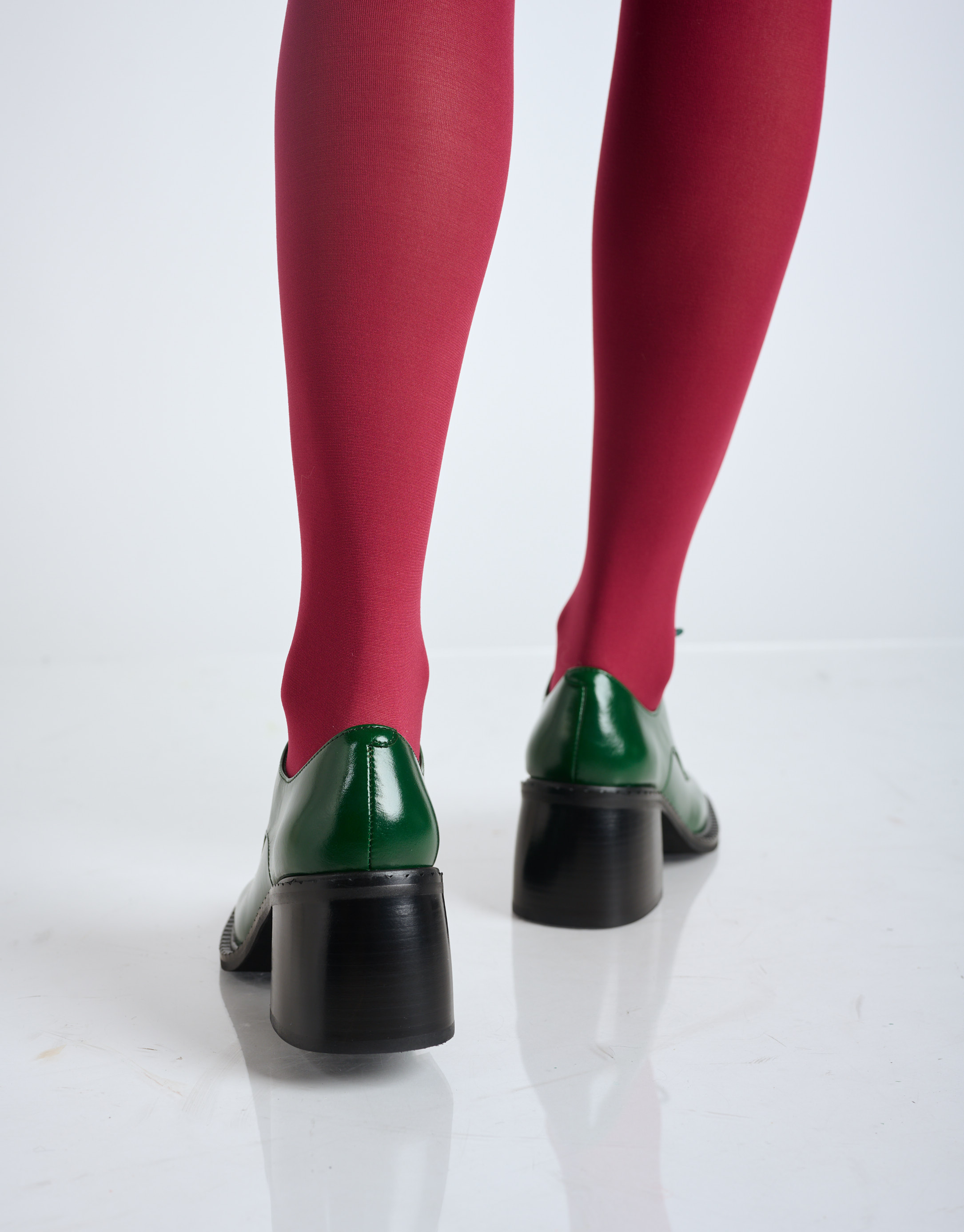 נעלי נשים - Jeffrey Campbell - נעלי עור עם עקב DEMITRI - ירוק4