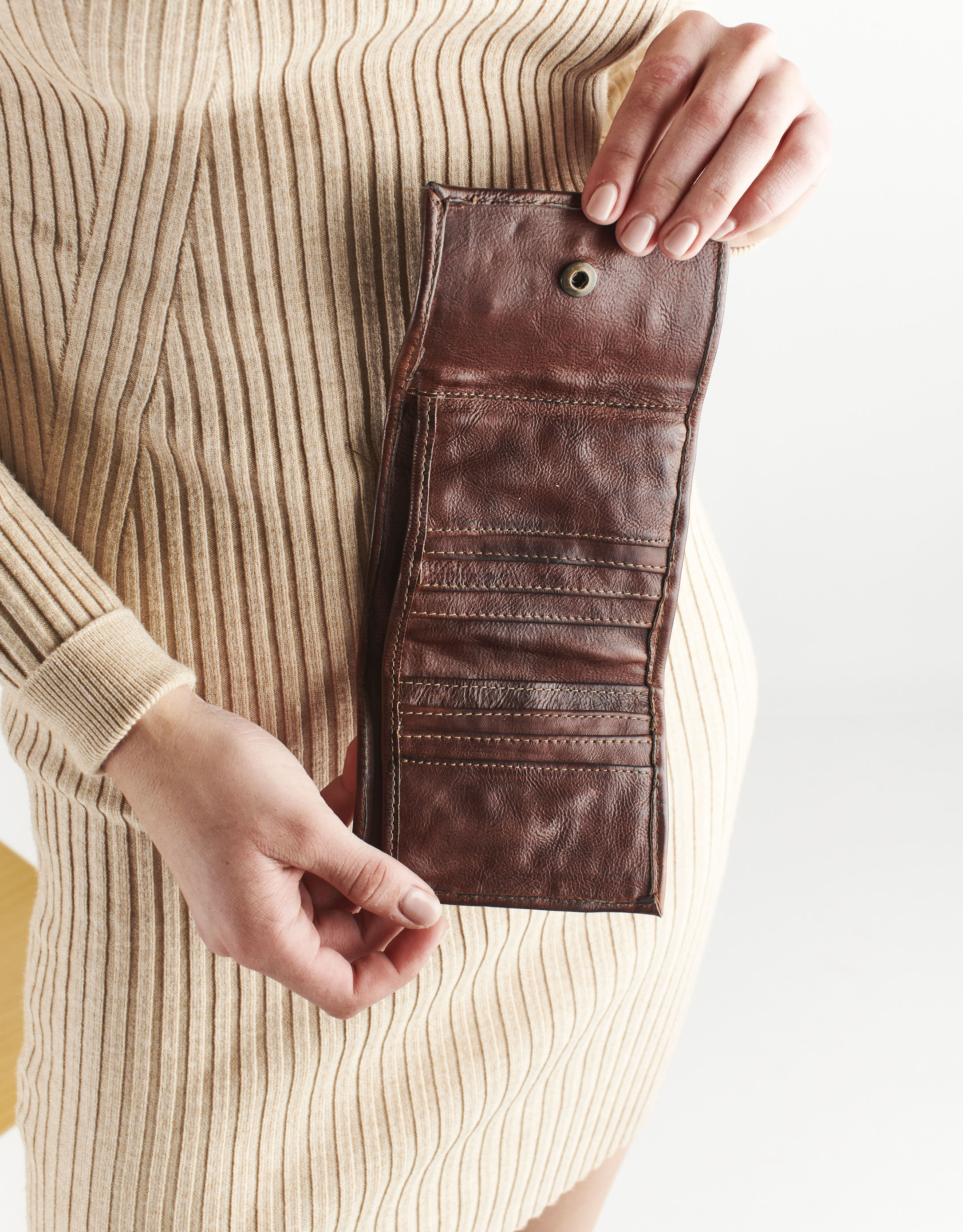 נעלי נשים - A.S. 98 - ארנק ניטים קטן ALESSA - חום3