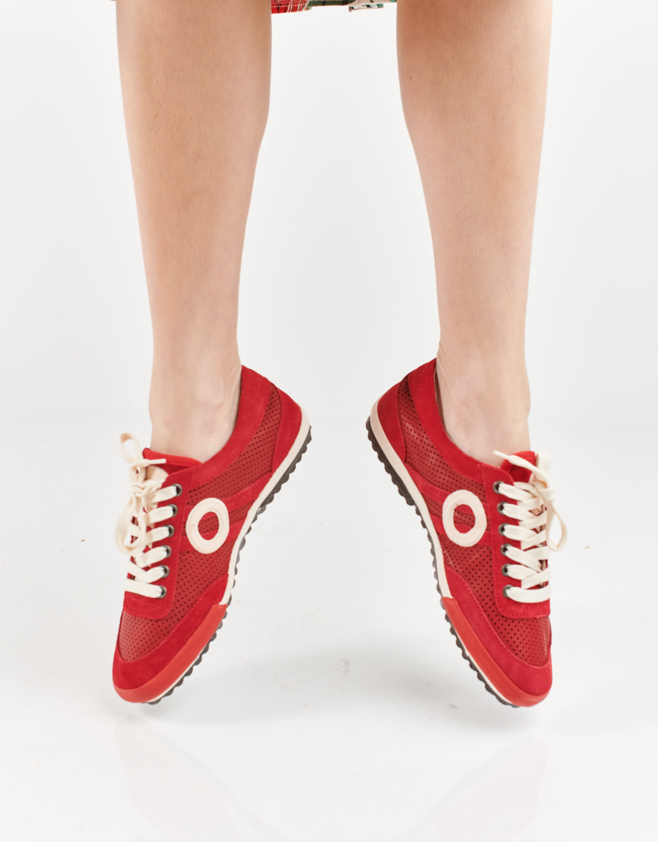 נעלי נשים - Aro - סניקרס IDO - אדום   לבן3