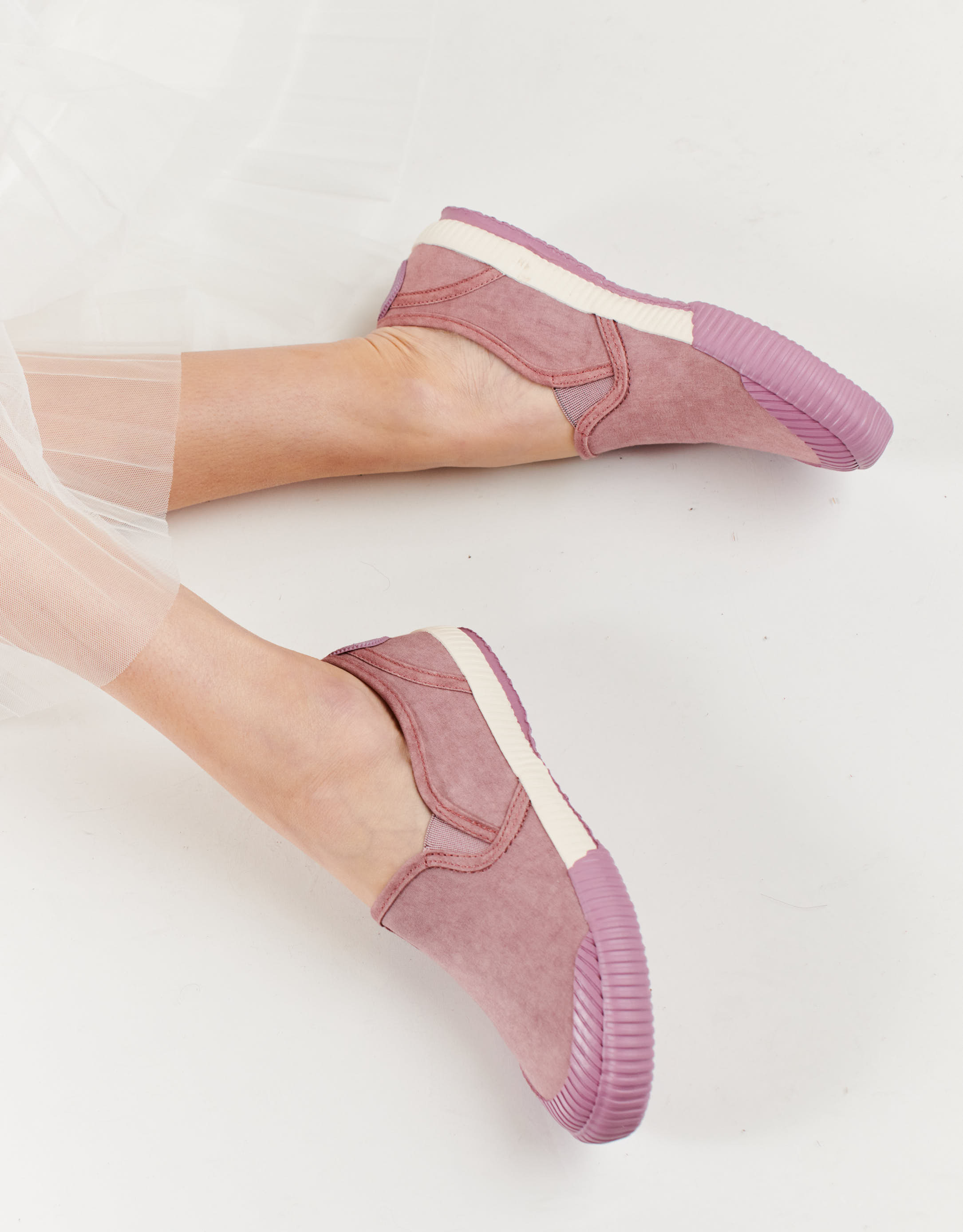 נעלי נשים - Aro - סליפ און  טבעוני  CHARLIE - לילך3