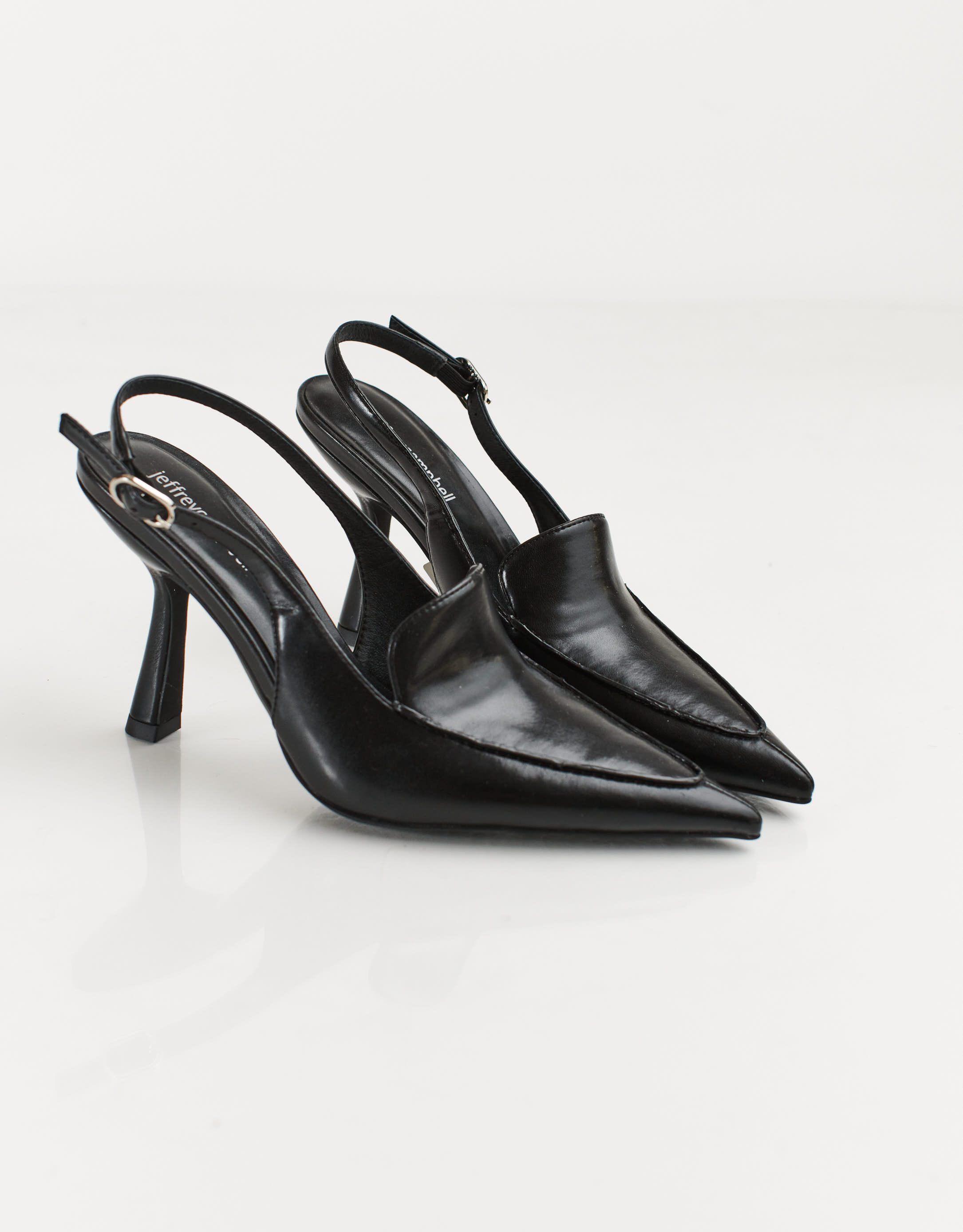 נעלי נשים - Jeffrey Campbell - סנדלי עקב ACCLAIMED - שחור1